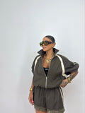 BOMBER LUMINA ARMY GREEN