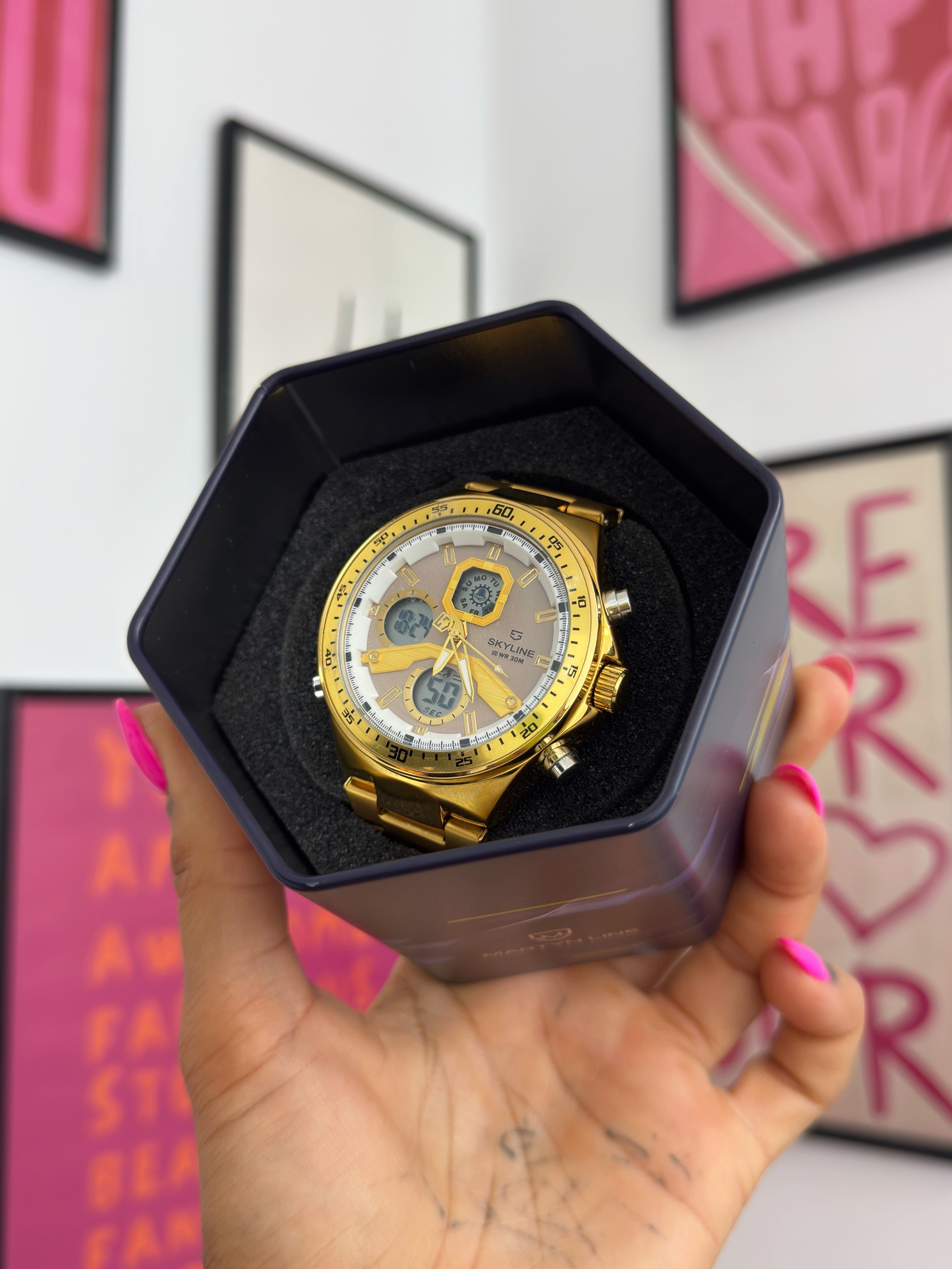 RELOJ UNISEX SKYLINE | PINK