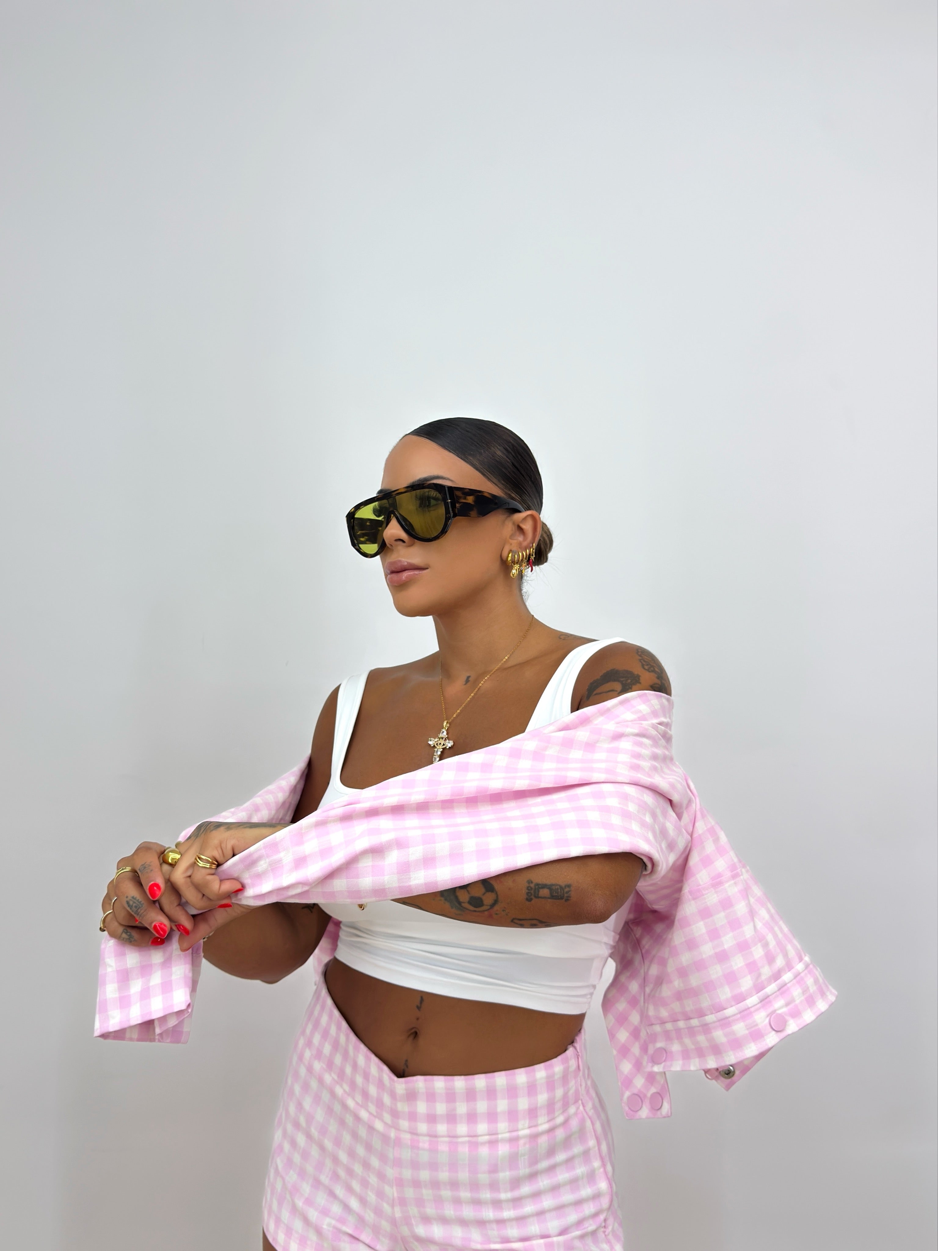 CONJUNTO PREMIUM BABY PINK VICHY