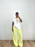 PANTALÓN BAMBULA POLKA DOTS FLÚOR