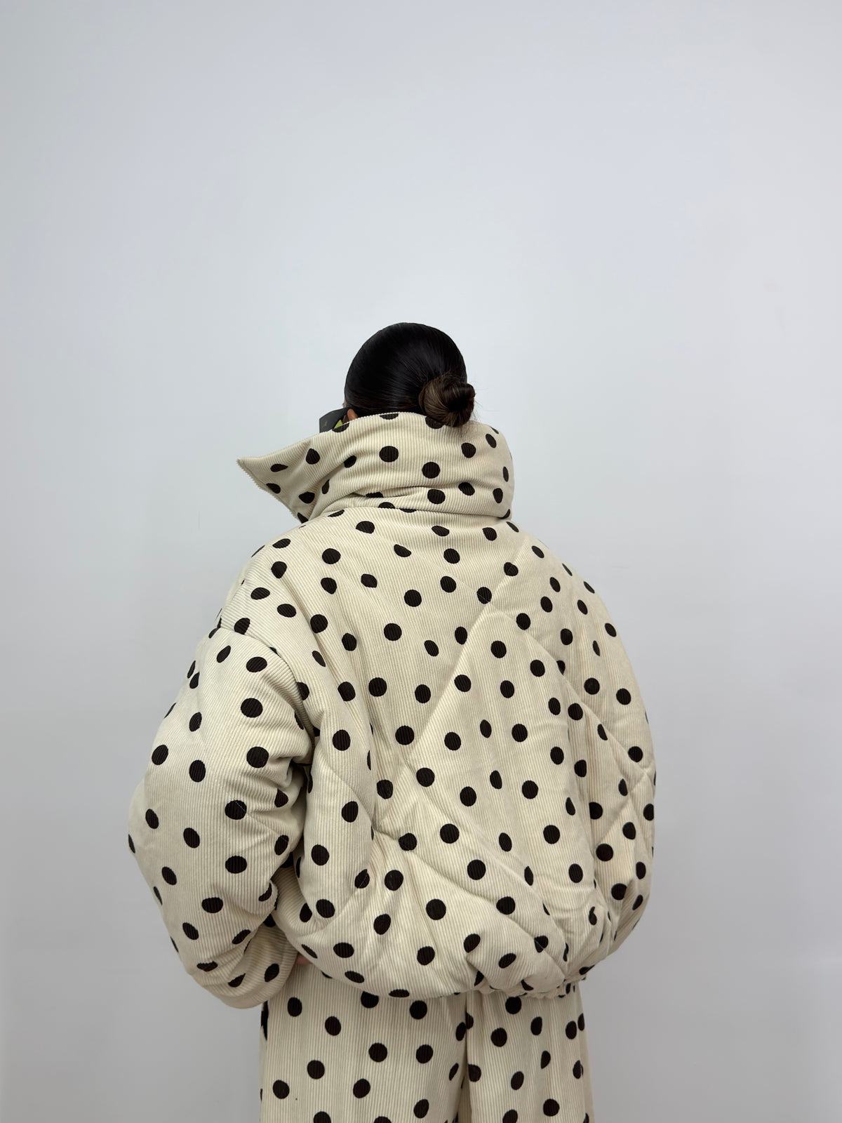 CHAQUETÓN PANA POLKA DOTS