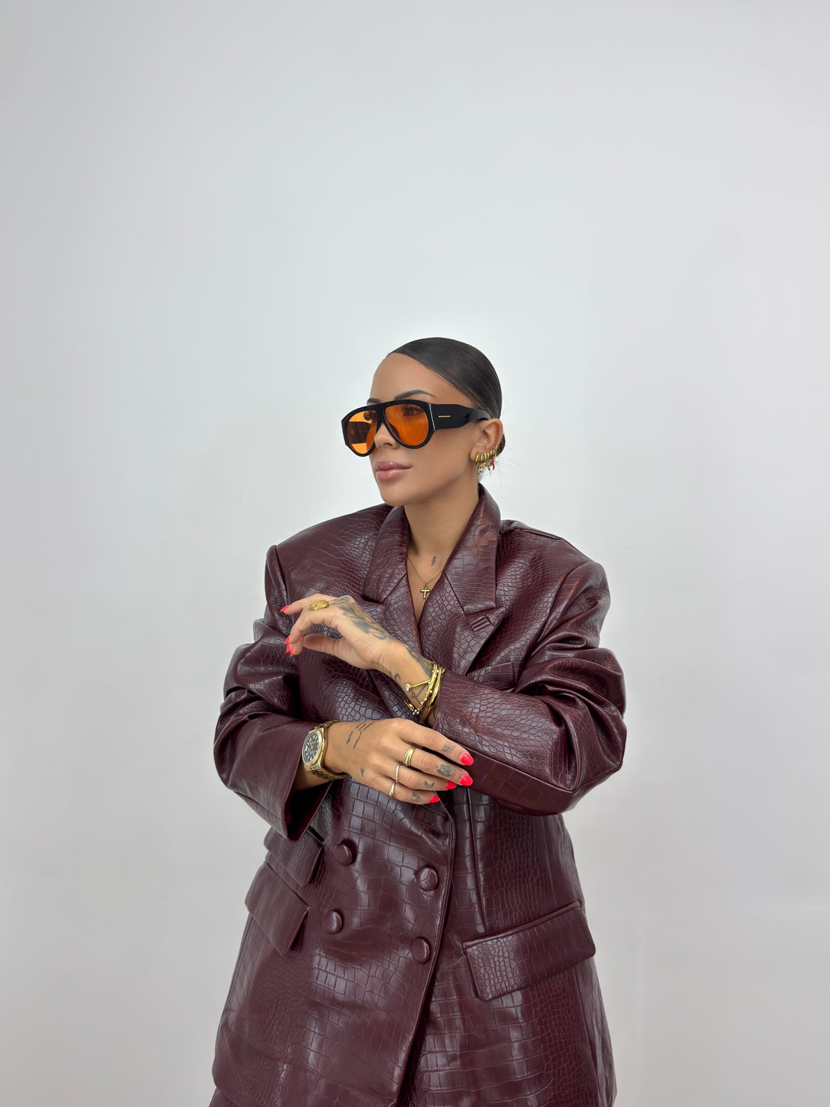 BLAZER OVER CROCO LUMINA