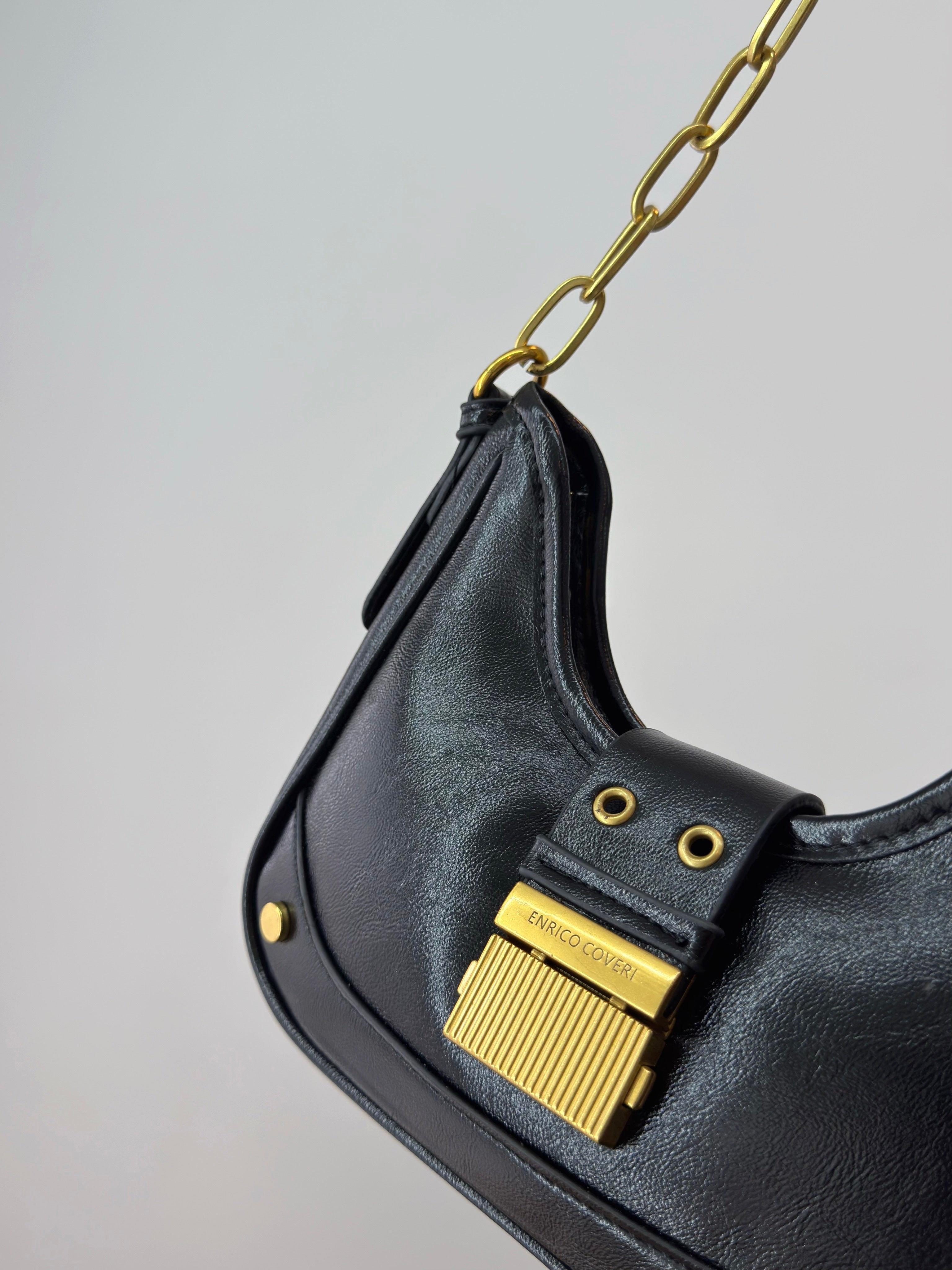 BOLSO MINI CHAIN ENRICO COVERI BLACK