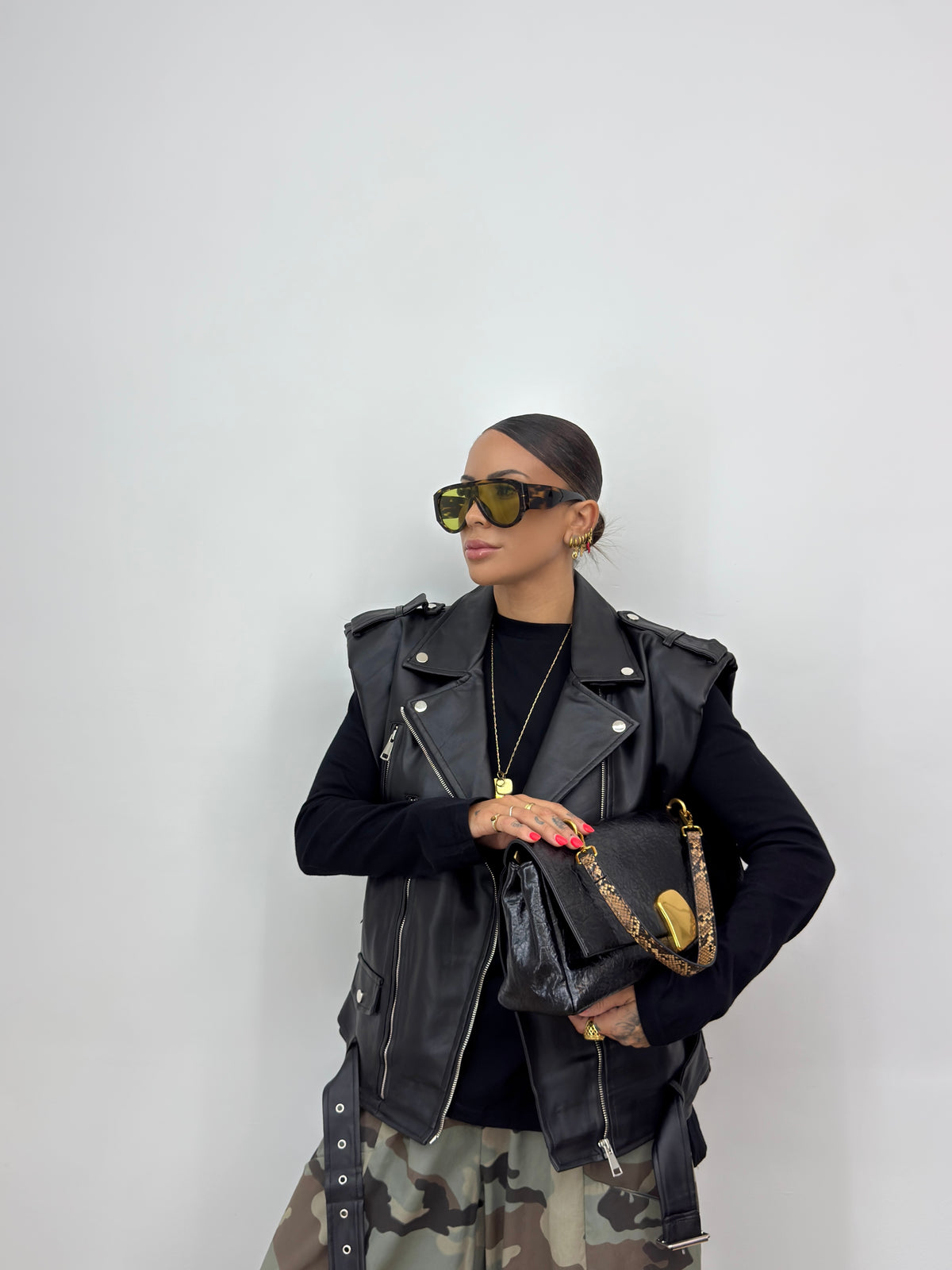 BOLSO PREMIUM BLACK SNAKE