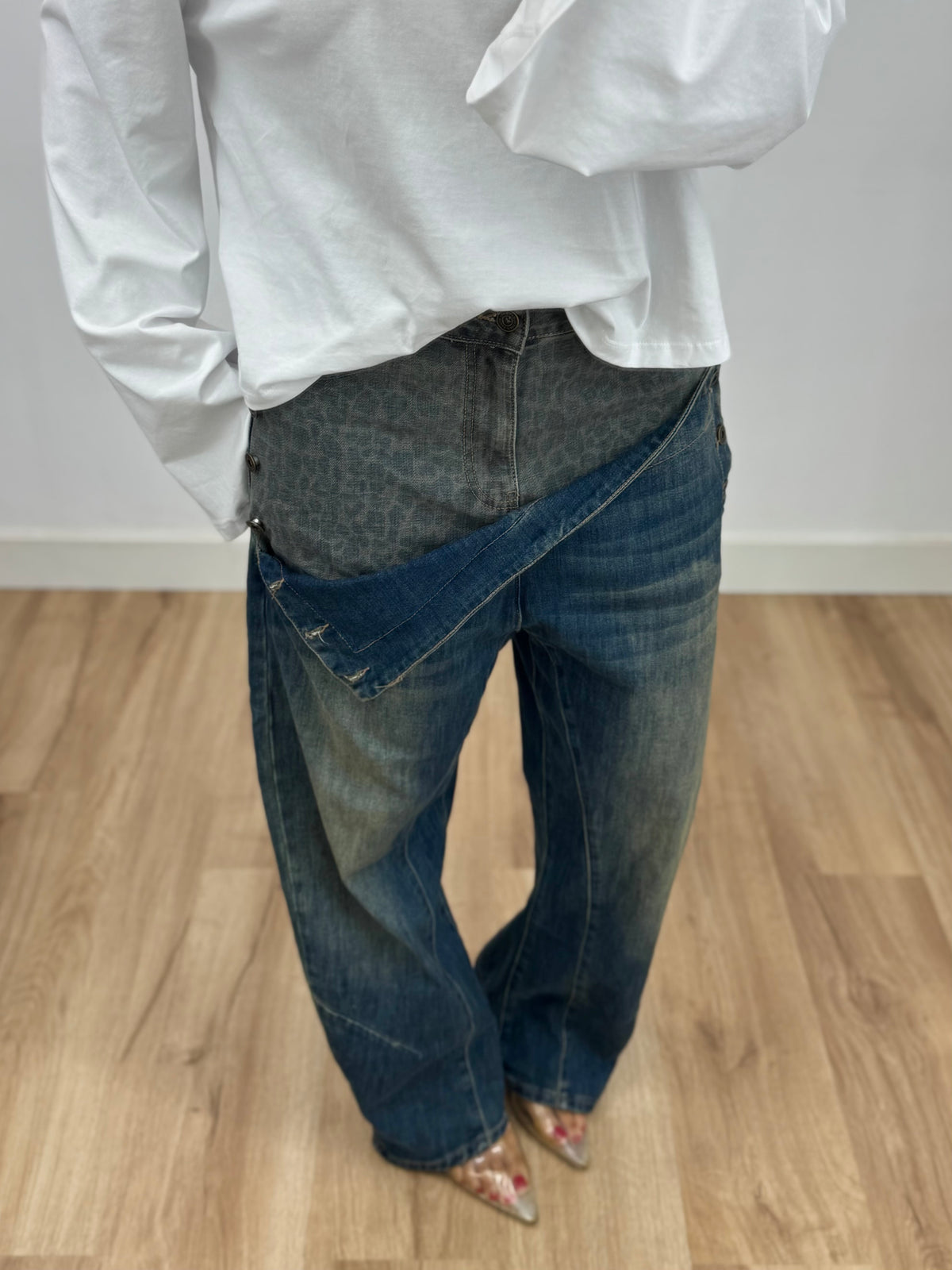 JEANS WASH LEOPARD