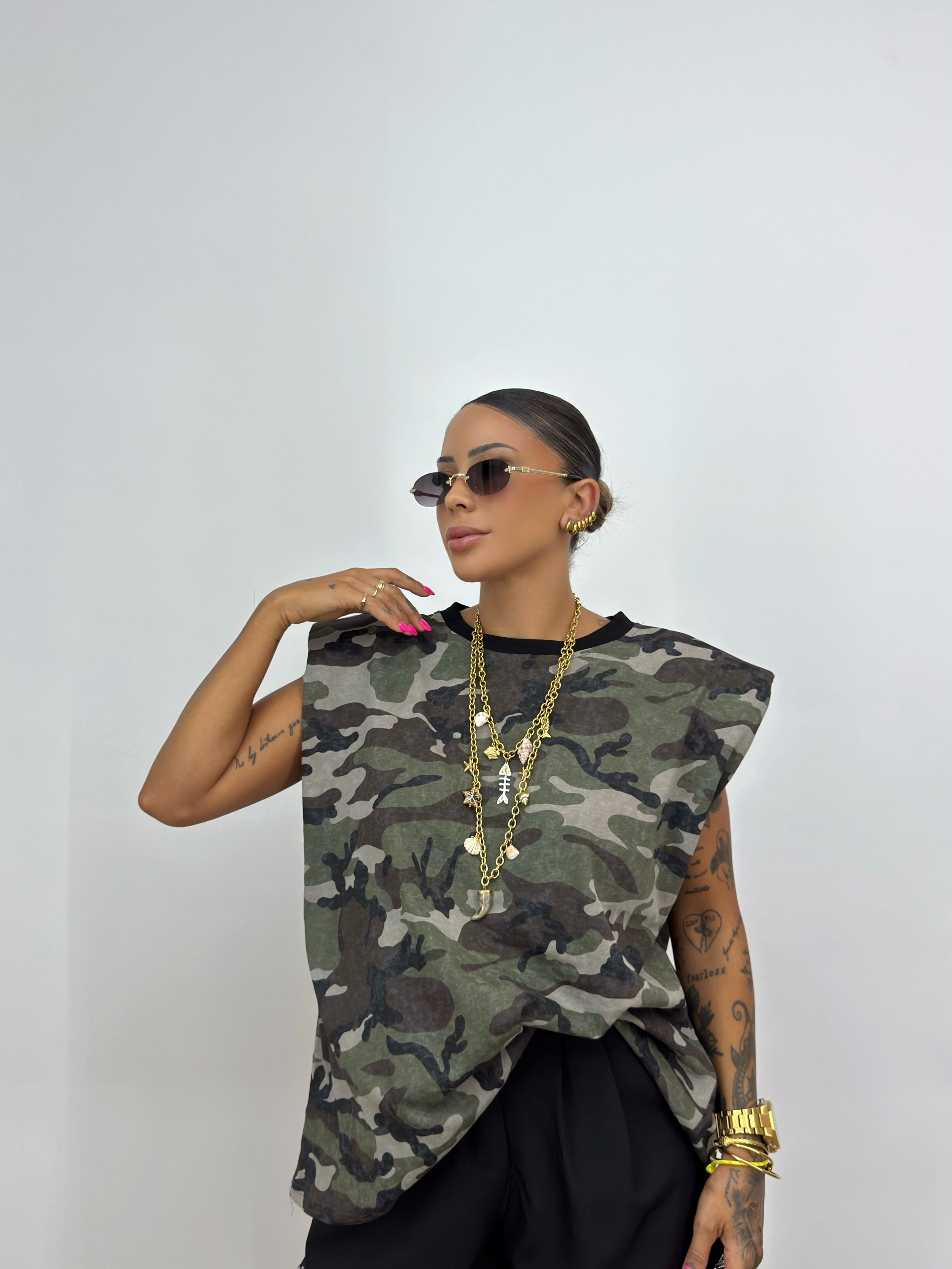 CAMISETA OVER PREMIUM WASH CAMO