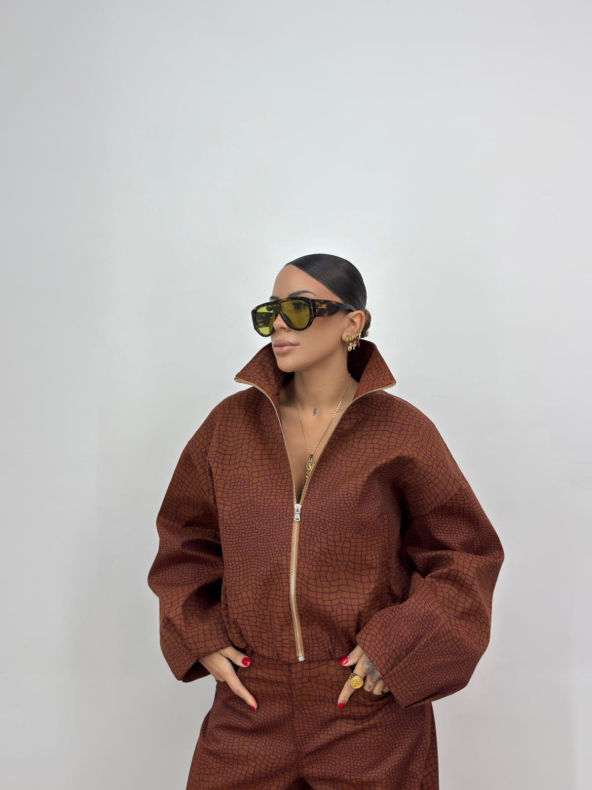 BOMBER CROCO LUMINA MOHO