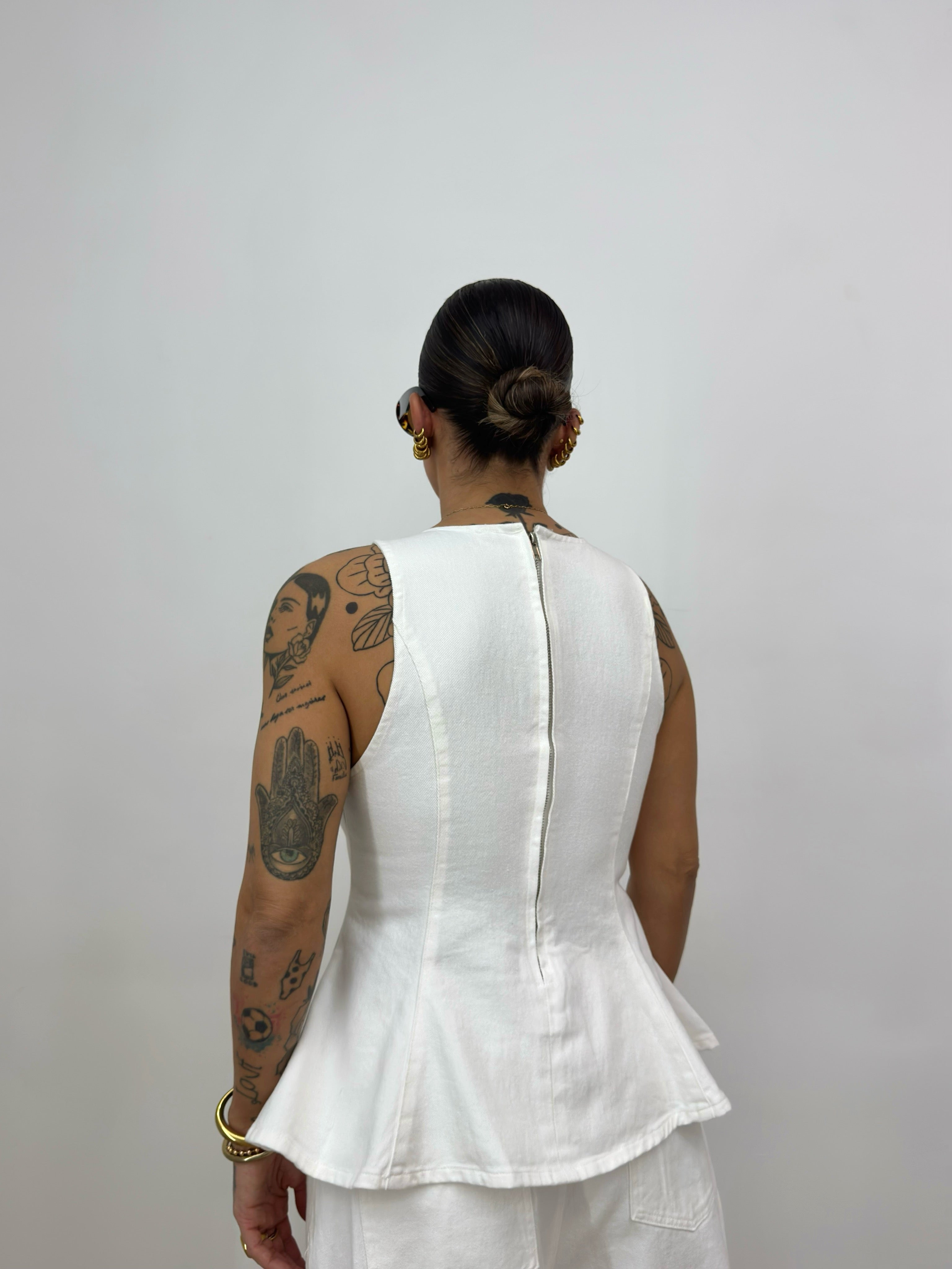 CONJUNTO PREMIUM DENIM PEPLUM