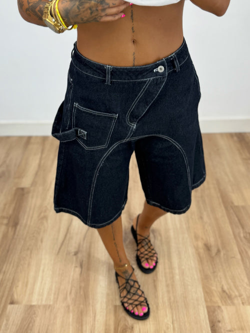 BERMUDA DENIM PREMIUM BLUE NAVY
