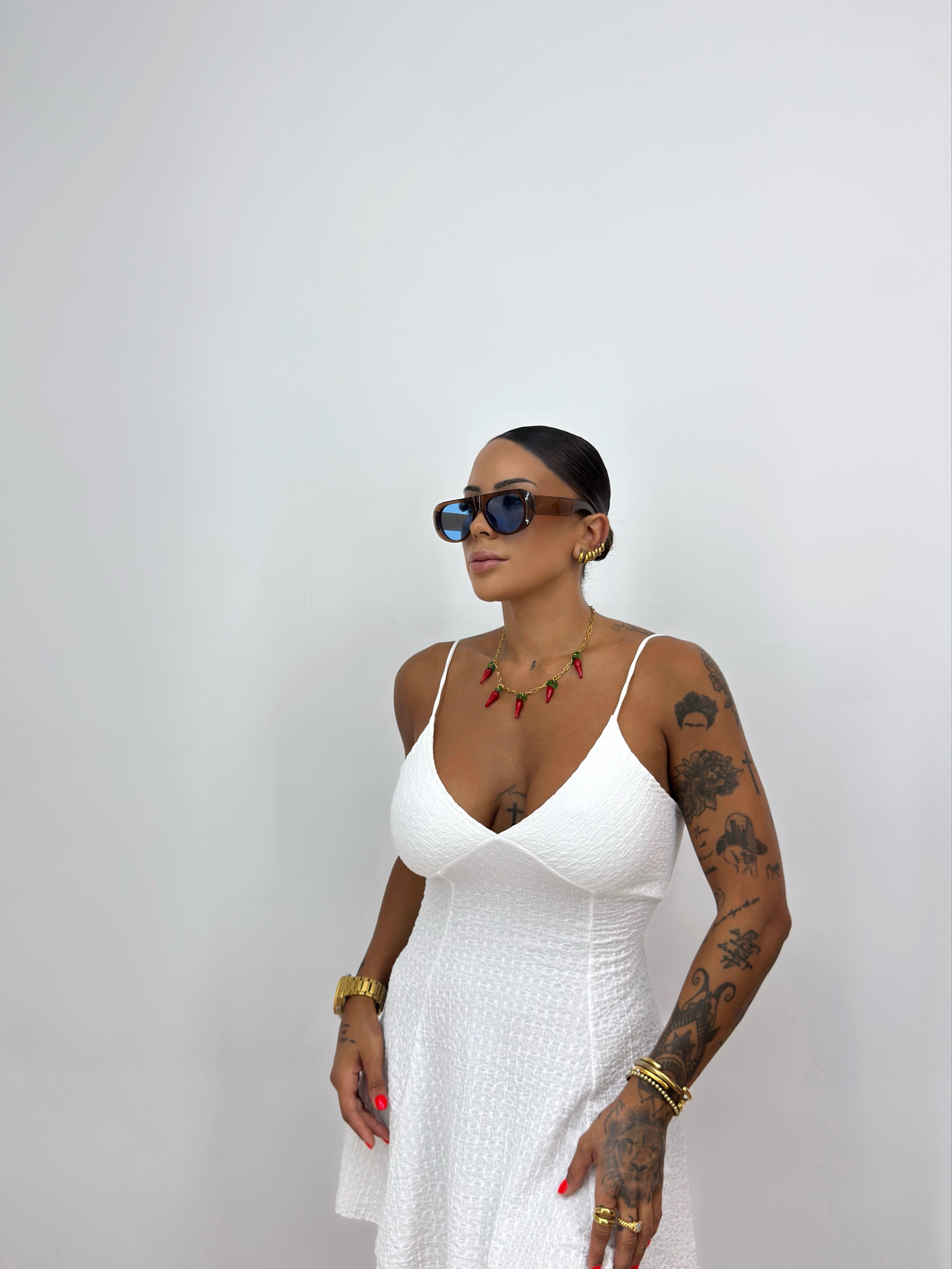 VESTIDO MINI GALA BLANK