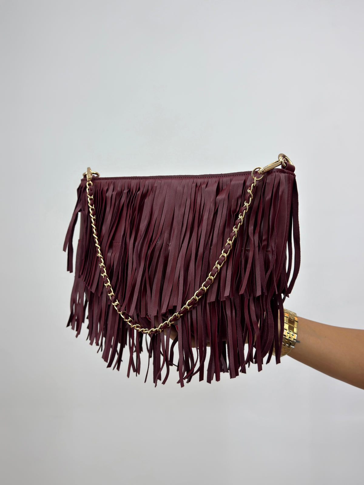 BOLSO MID FLEKKS WINE