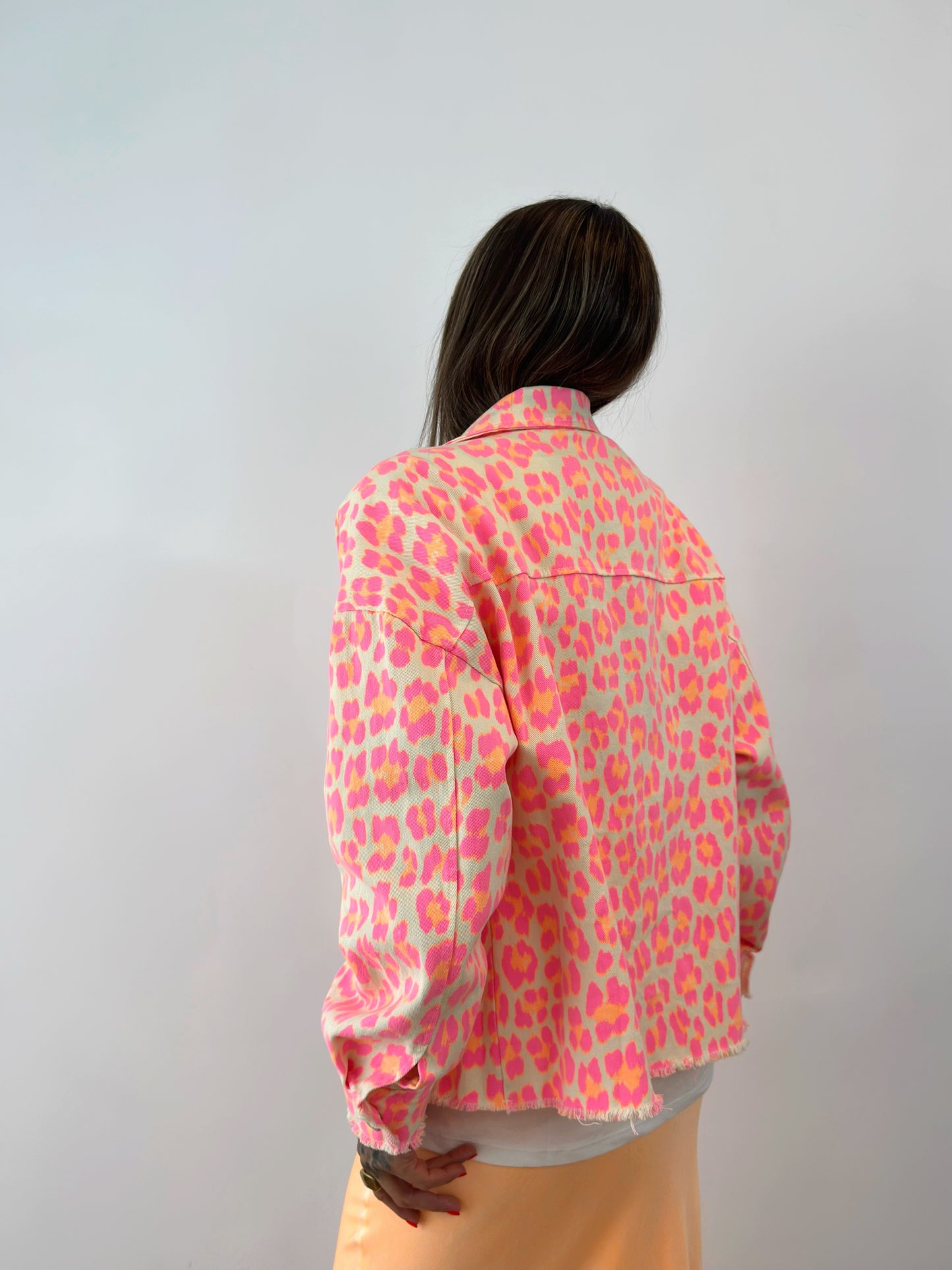 CHAQUETA DENIM ALÉ FLÚOR