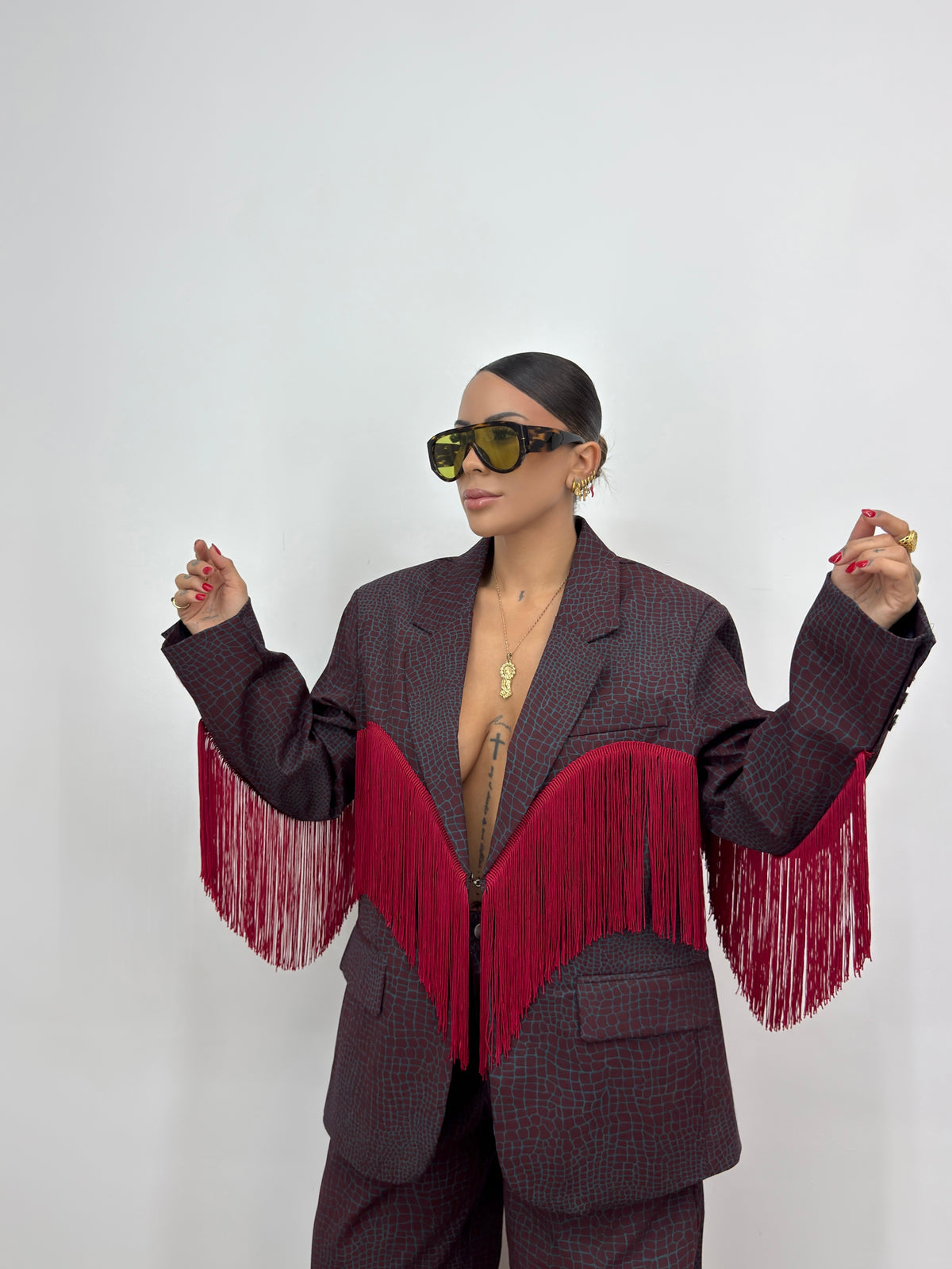 BLAZER OVER CROCO LUMINA