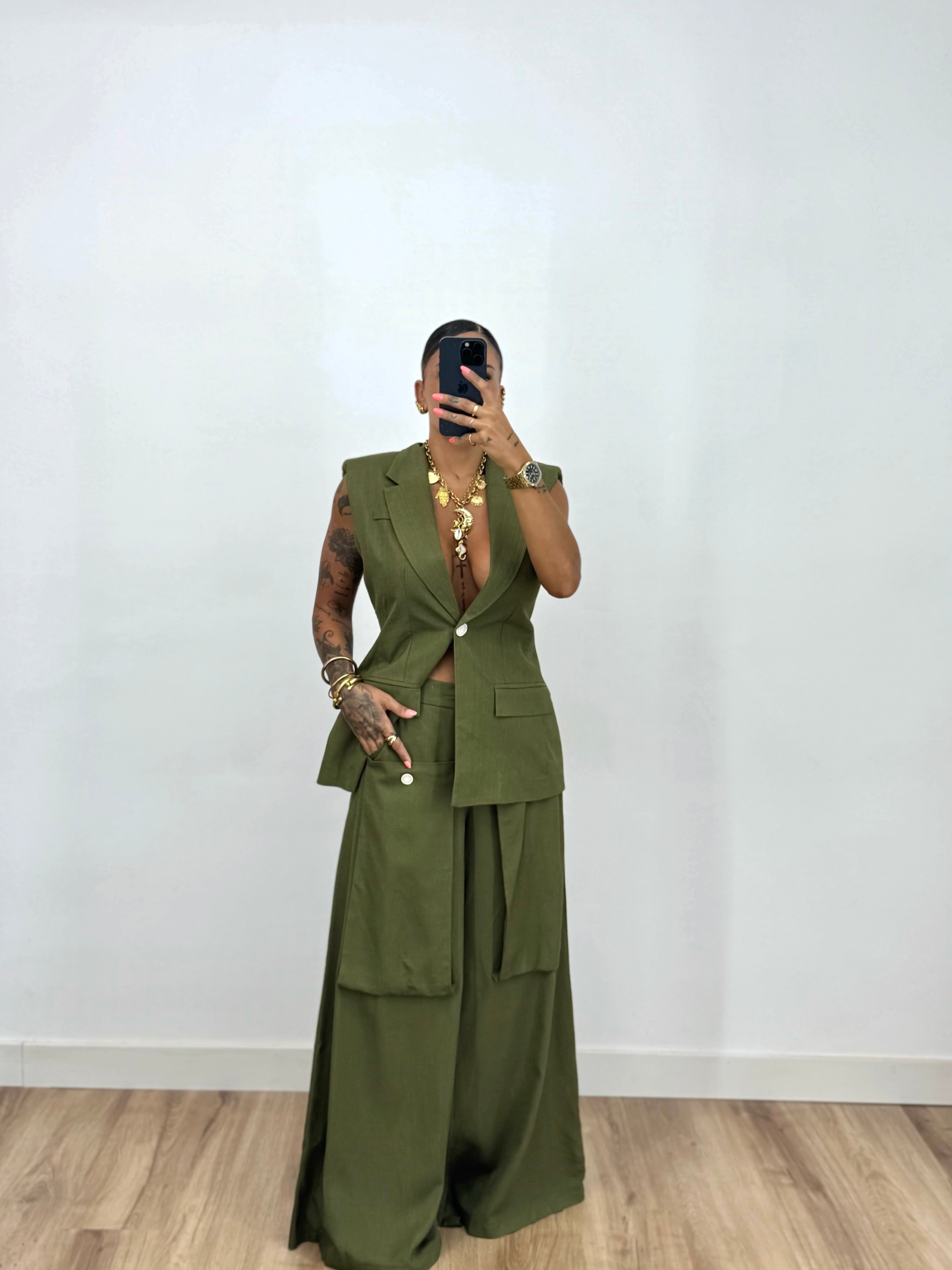 CHALECO LUMINA CO-LINO ARMY GREEN (copia)