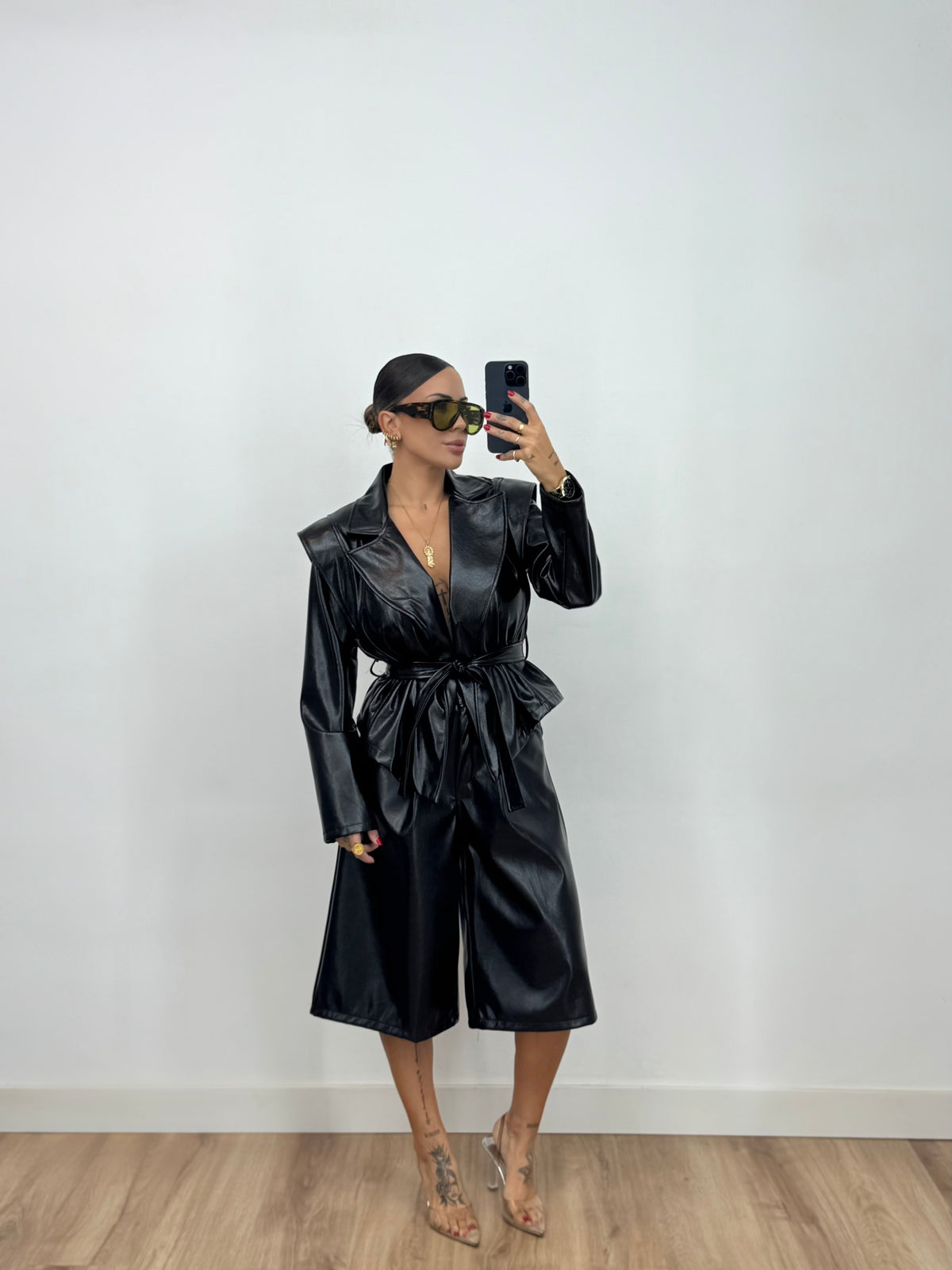 BERMUDA ECO PIEL BLACK