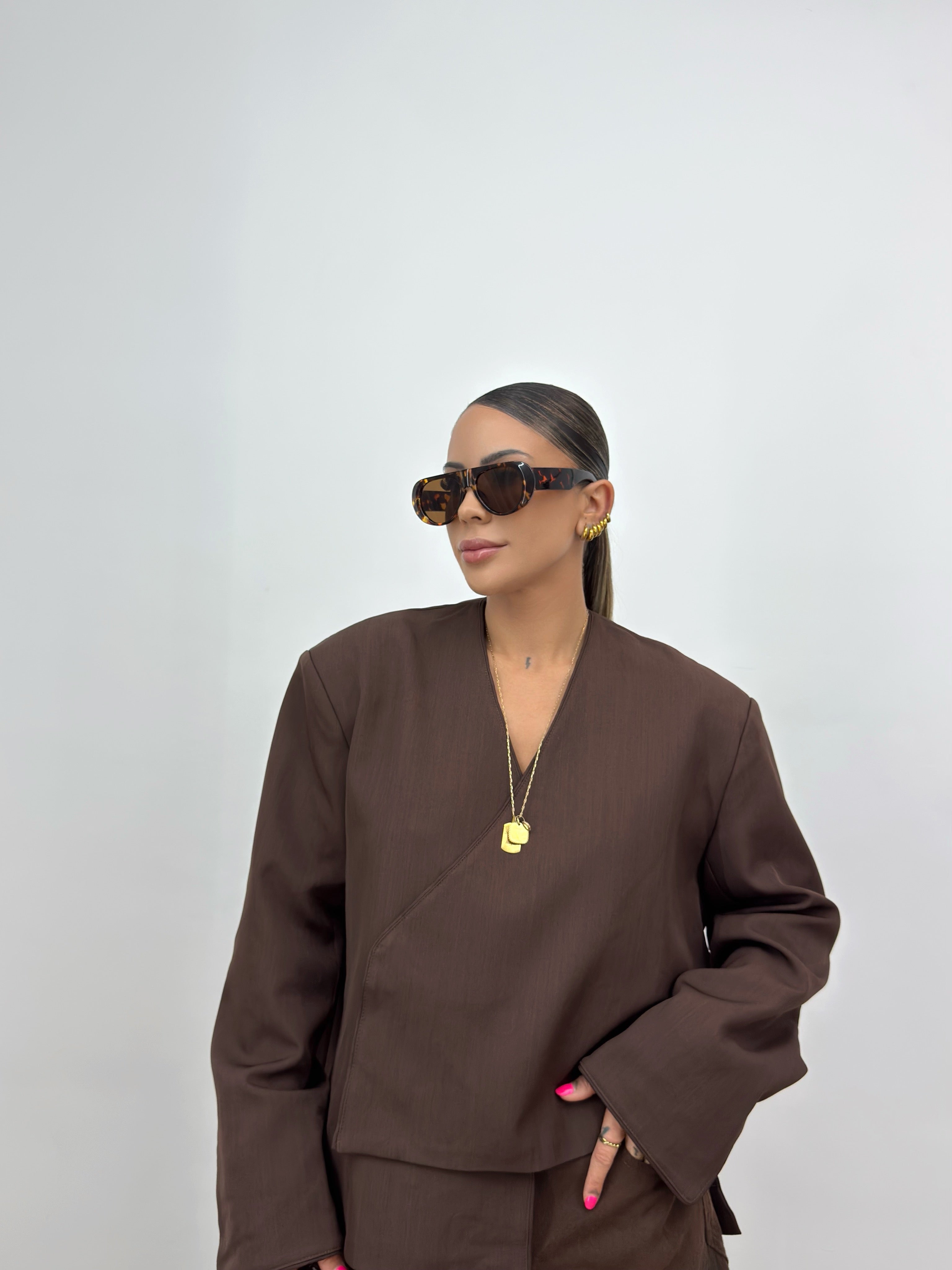 BLAZER OVER PREMIUM SIA CHOCO
