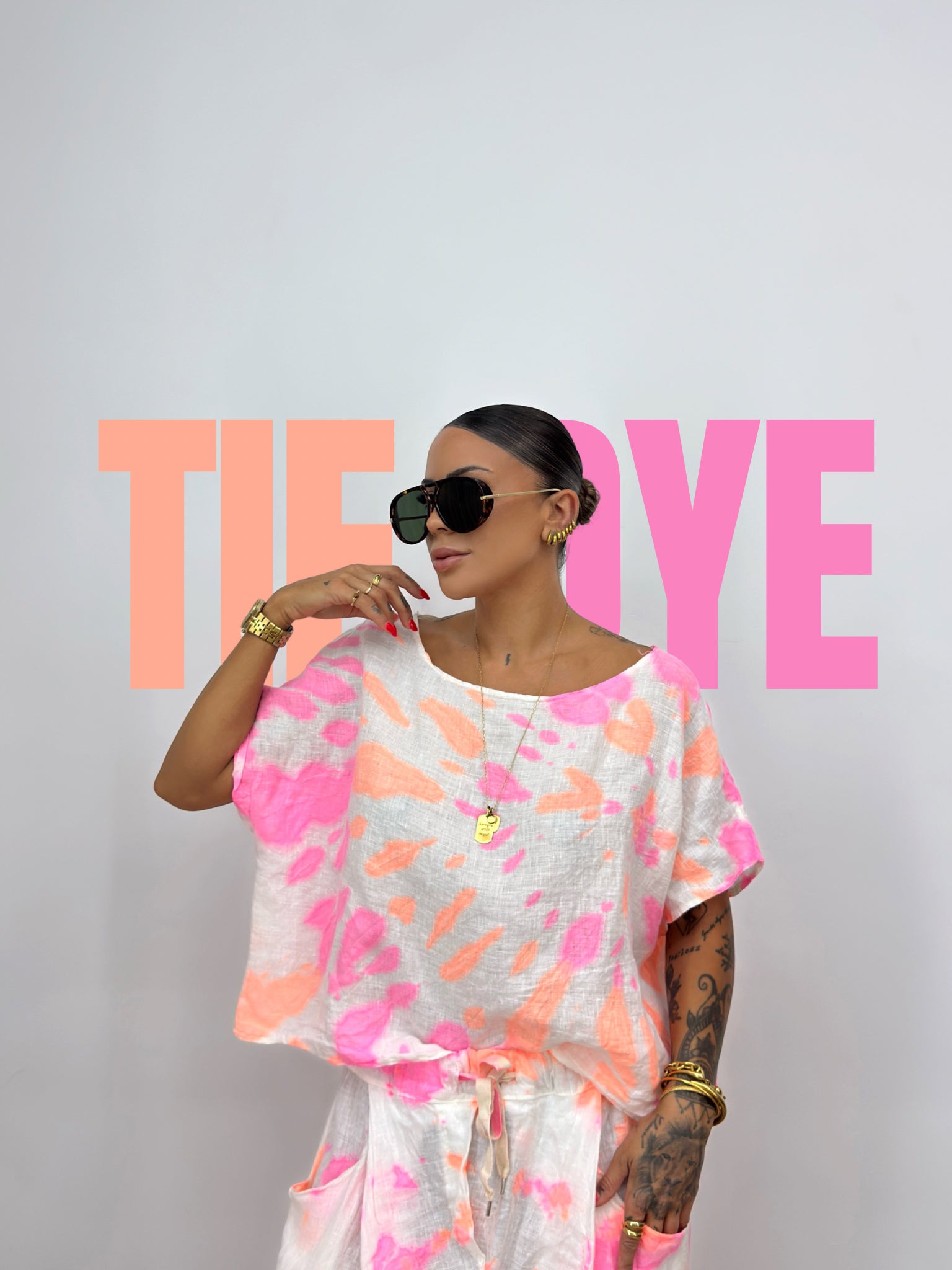 CAMISETA PURO LINO TIE DYE