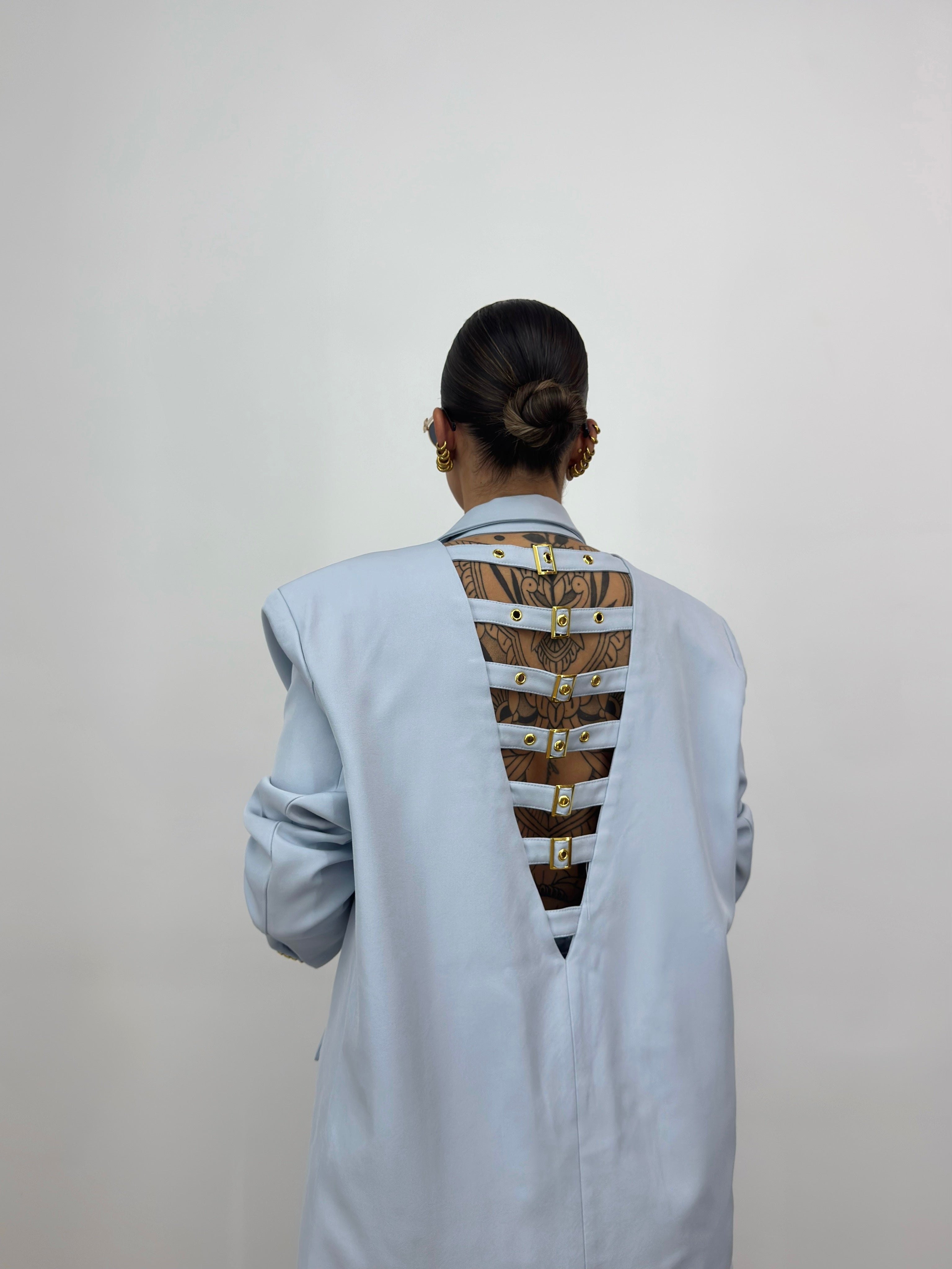 BLAZER OVER PREMIUM BUCKLE BLUE