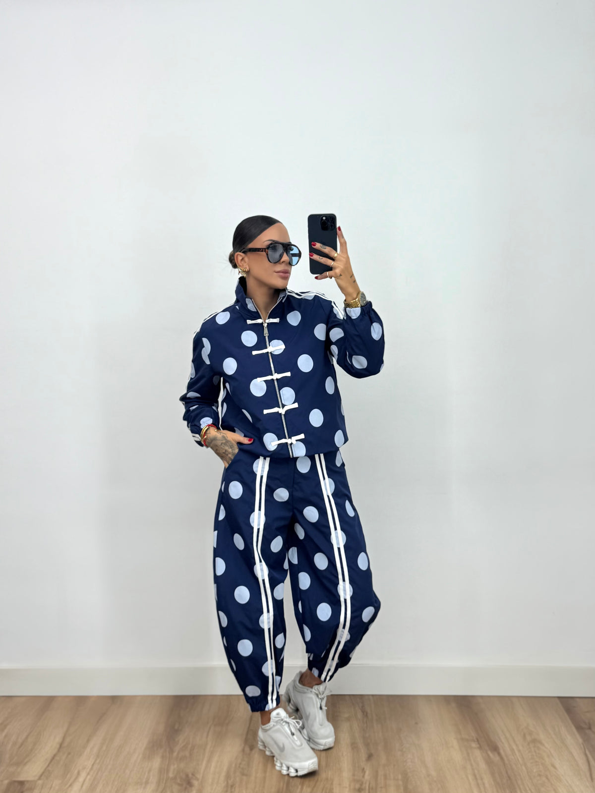 CONJUNTO TECHNICAL POLKA BLUE NAVY