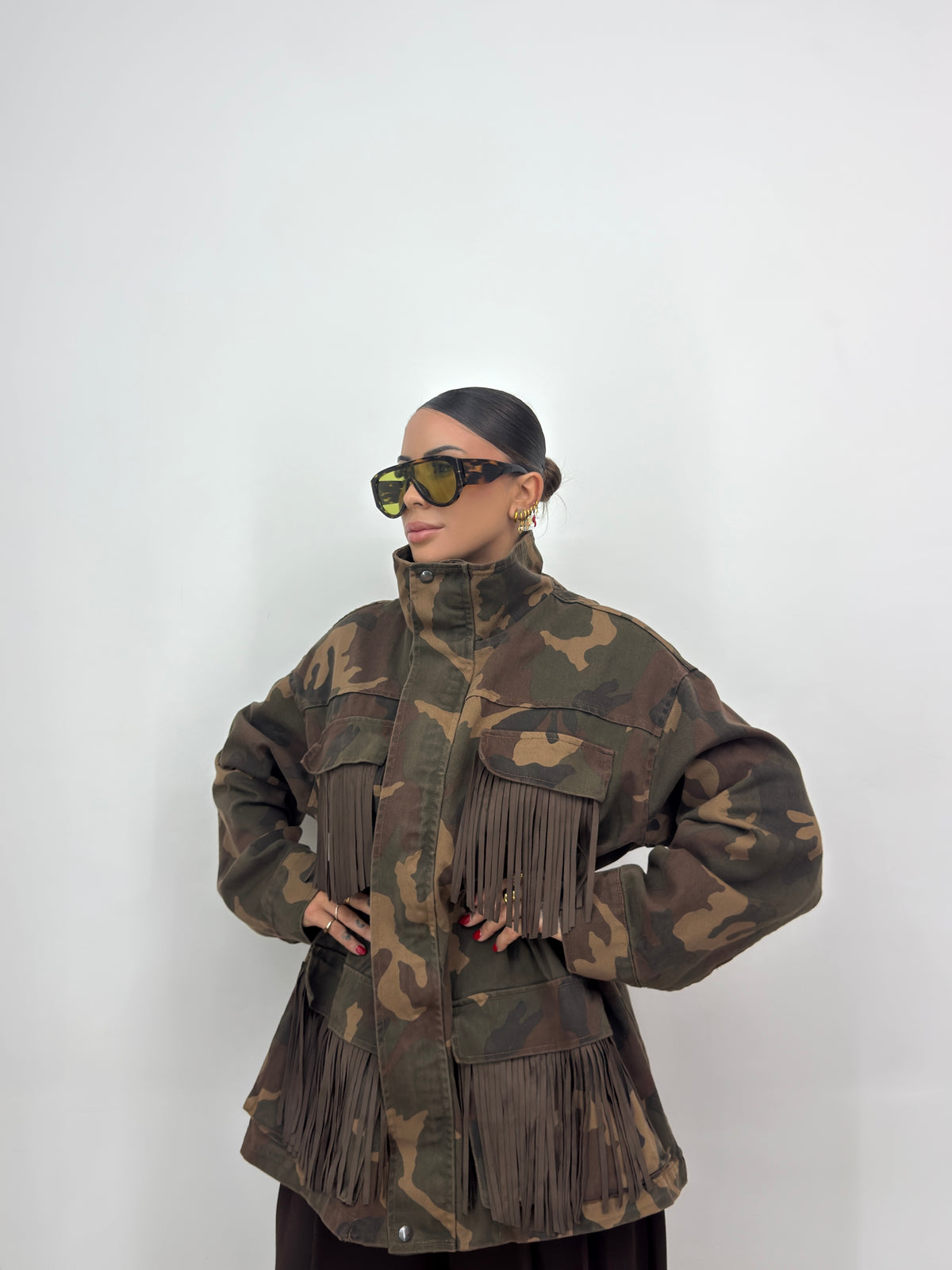 CHAQUETA DENIM CAMO LUMINA