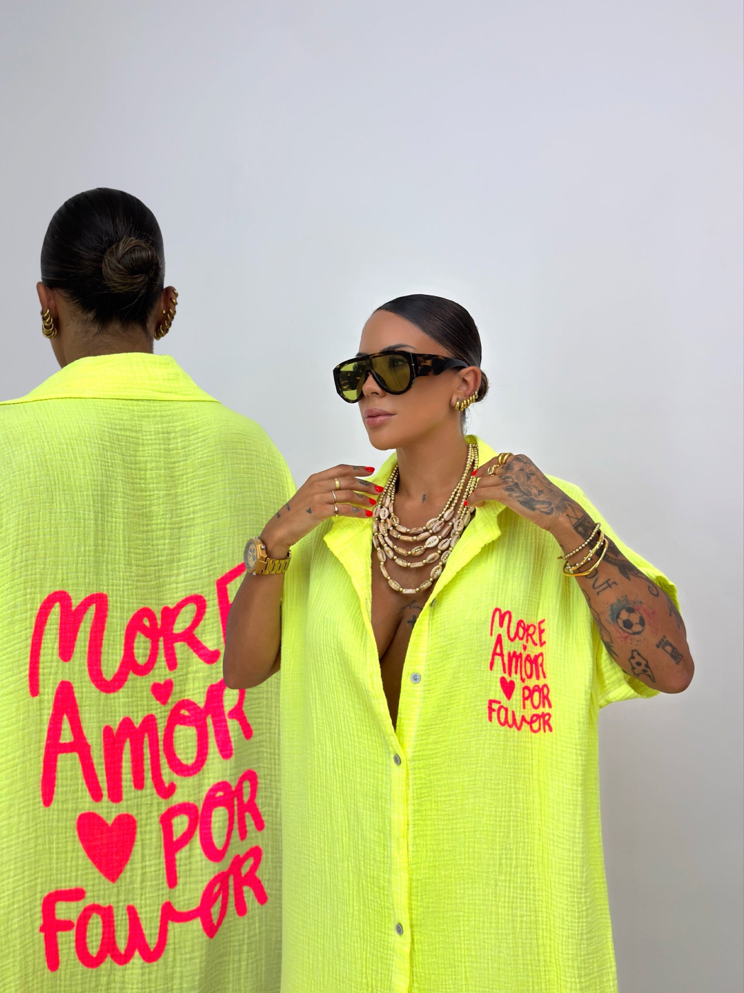 VESTIDO OVER PREMIUM FLÚOR MORE AMOR