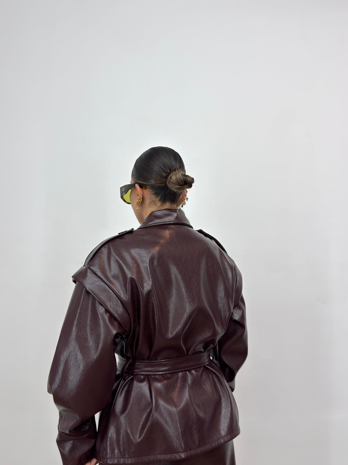 BLAZER ECO PIEL CHERRY