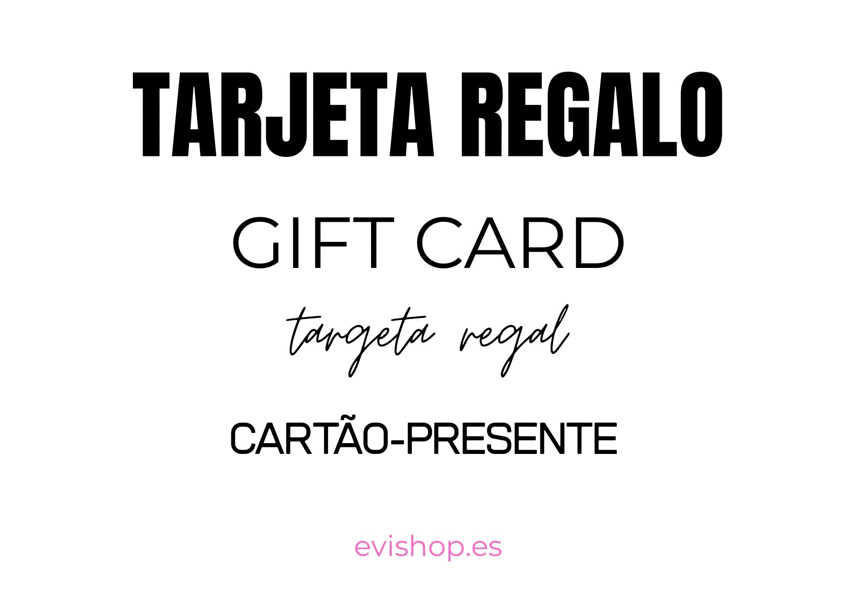 TARJETA REGALO