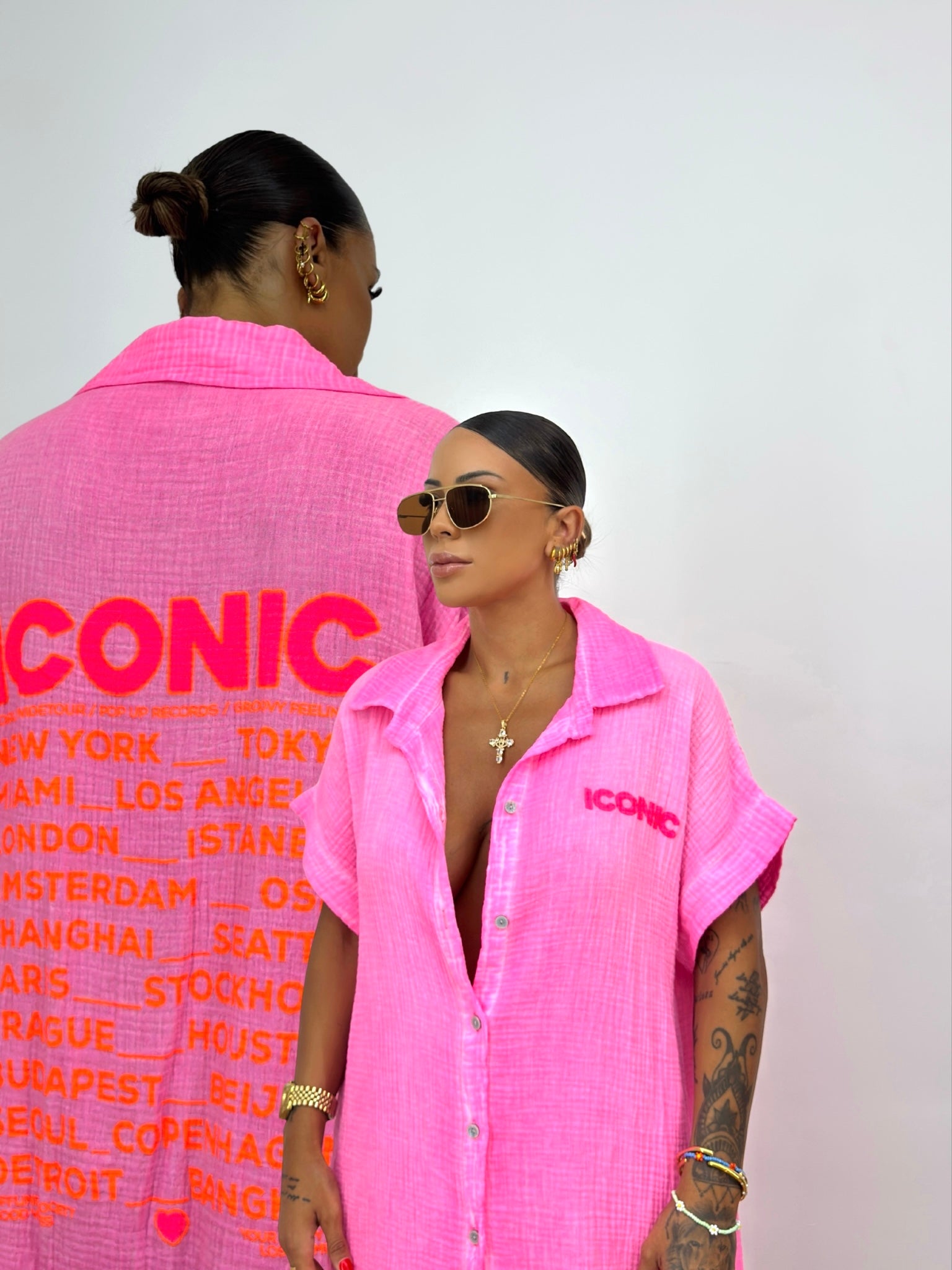 VESTIDO OVER PREMIUM FLÚOR ICONIC ROSS