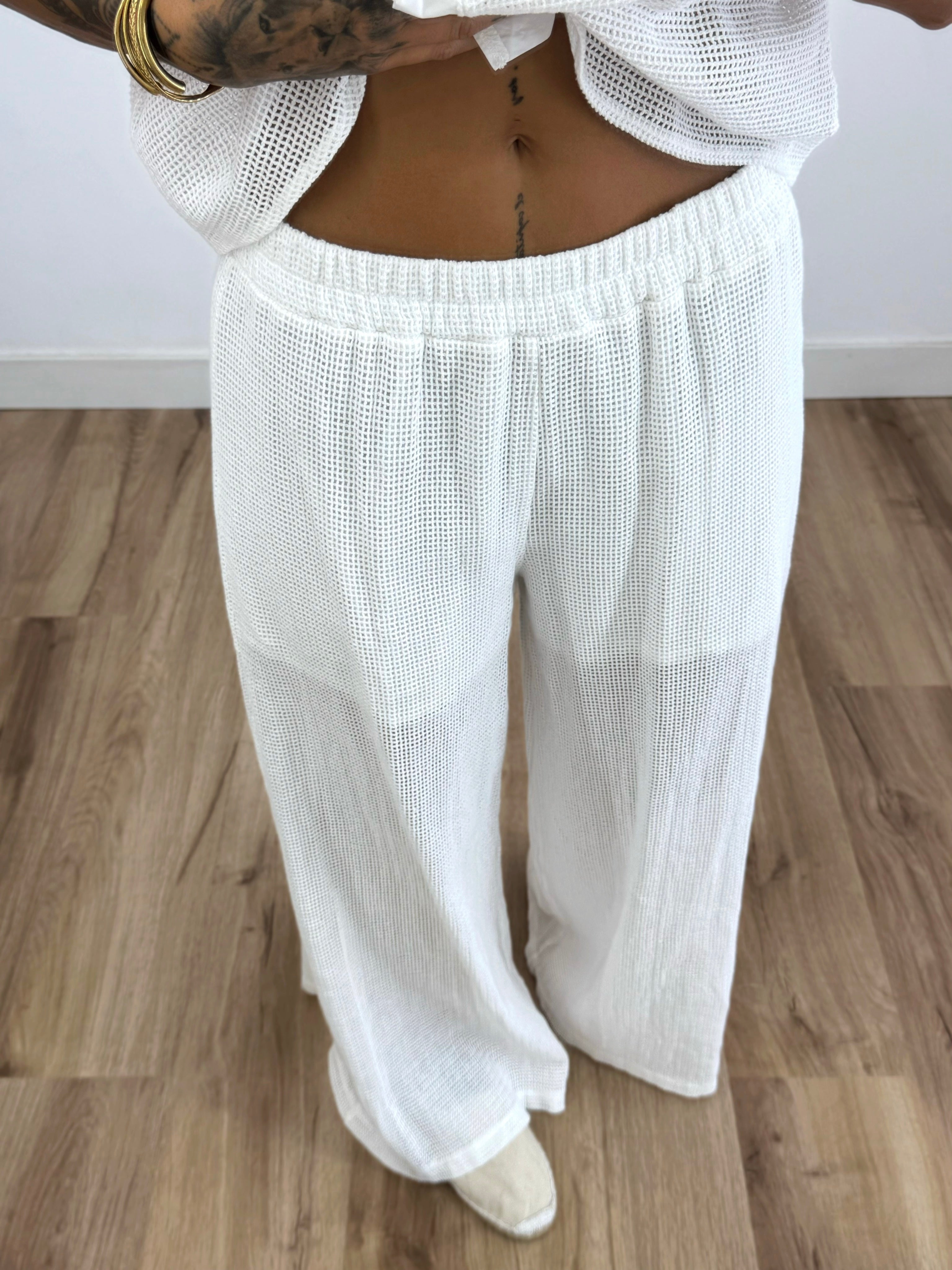 PANTALÓN REJILLA BLANK