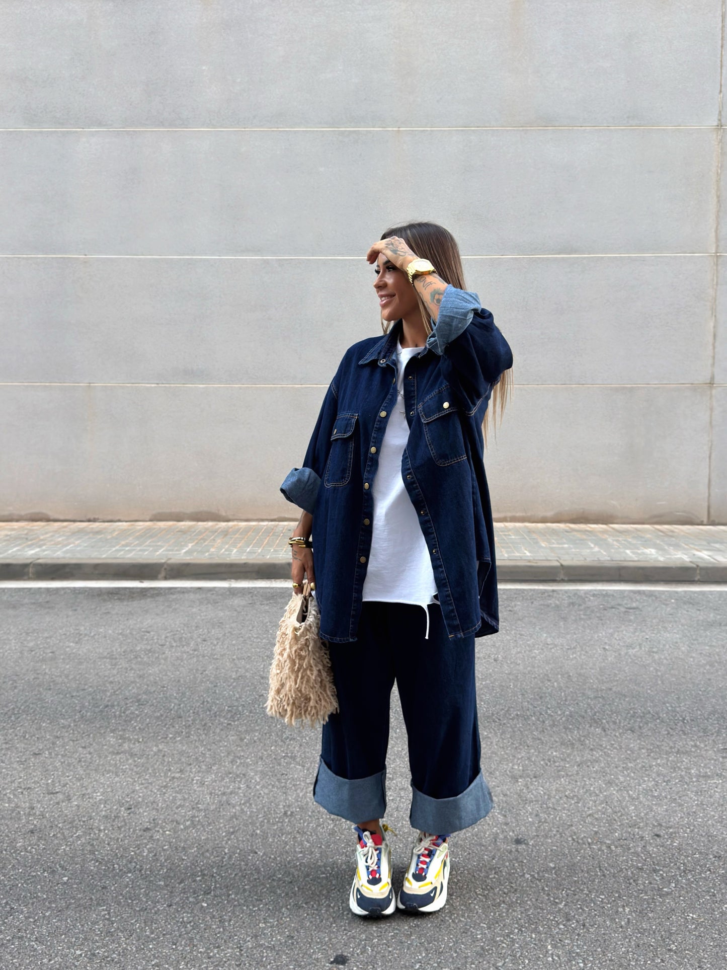 CONJUNTO OVERSIZE PREMIUM DENIM HARPER