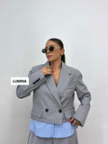 BLAZER CROPPED LUMINA CAMI
