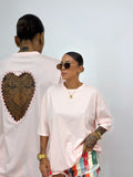 CAMISETA OVER PREMIUM BACK HEART PINK