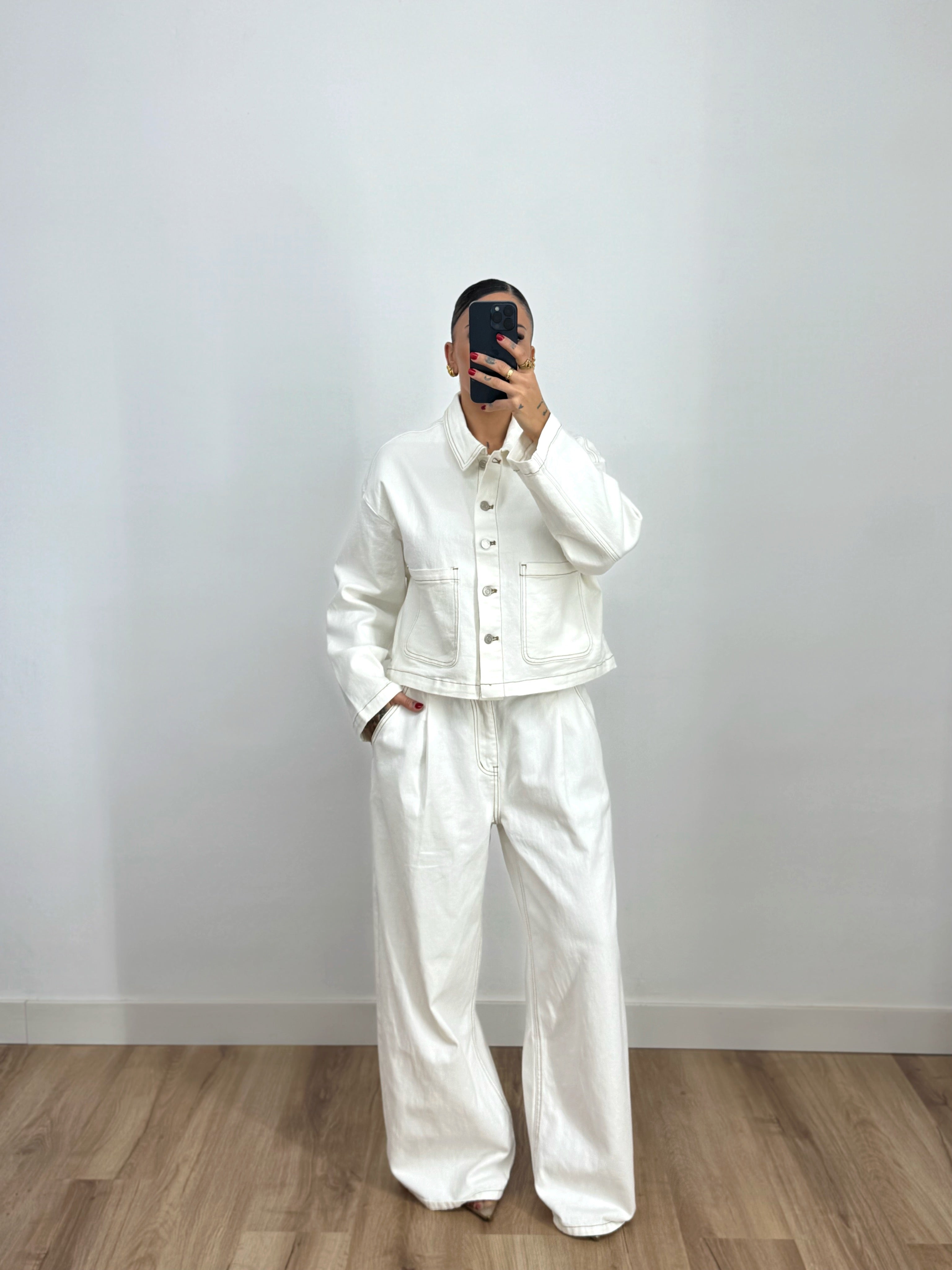 CONJUNTO PREMIUM DENIM GIOYA WHITE