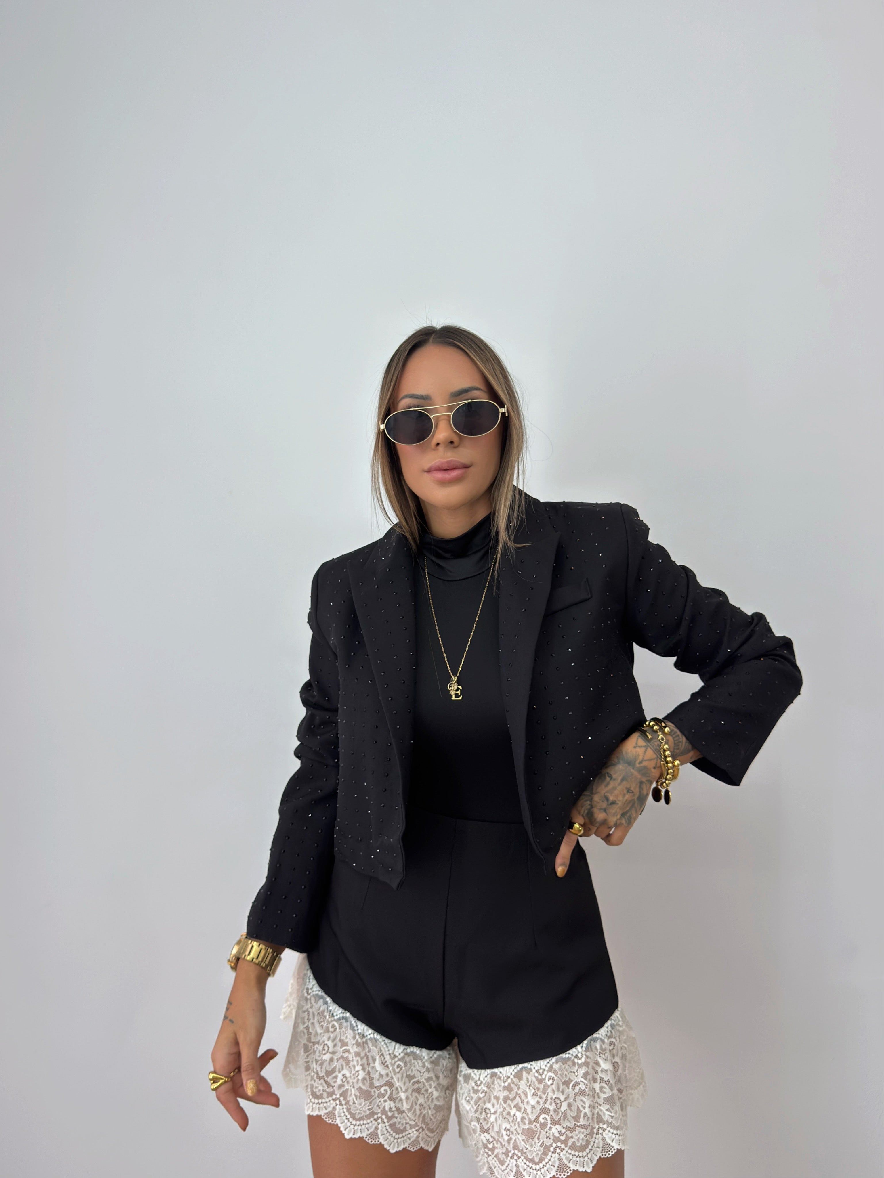 BLAZER CROPPED PREMIUM SHINNY