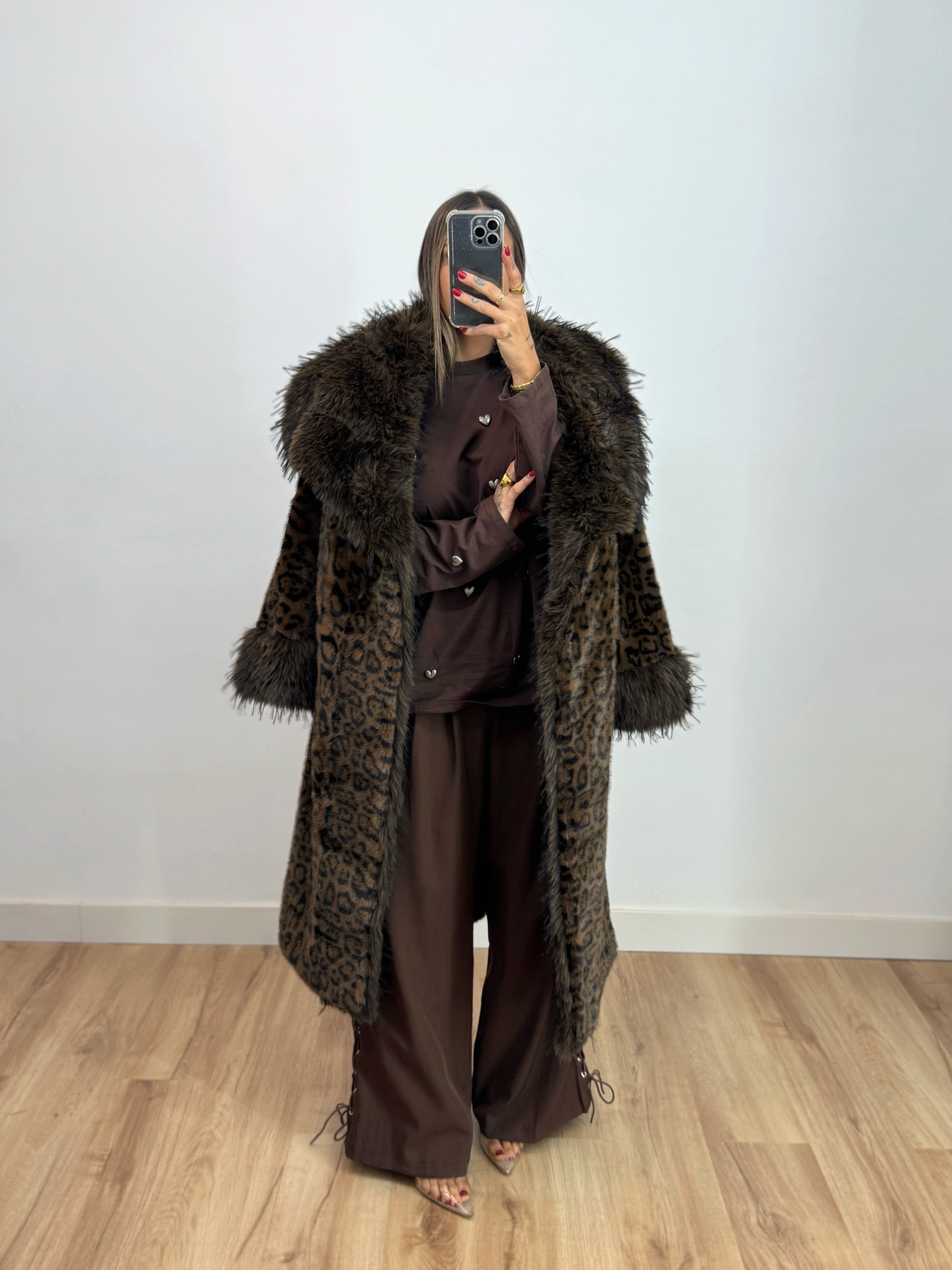 MAXI ABRIGO PREMIUM LEOPARD