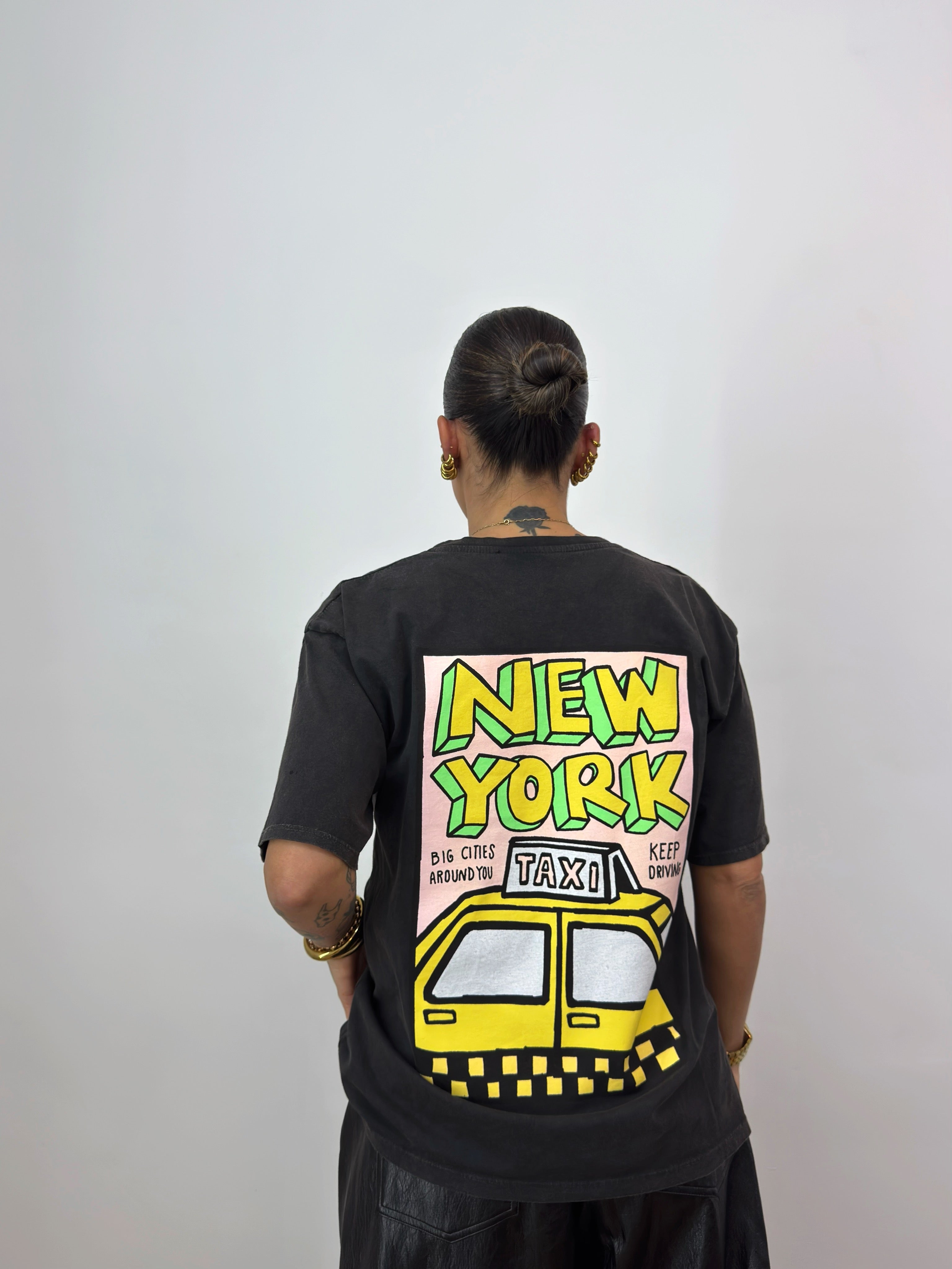 CAMISETA PREMIUM EFECTO LAVADO NEW YORK