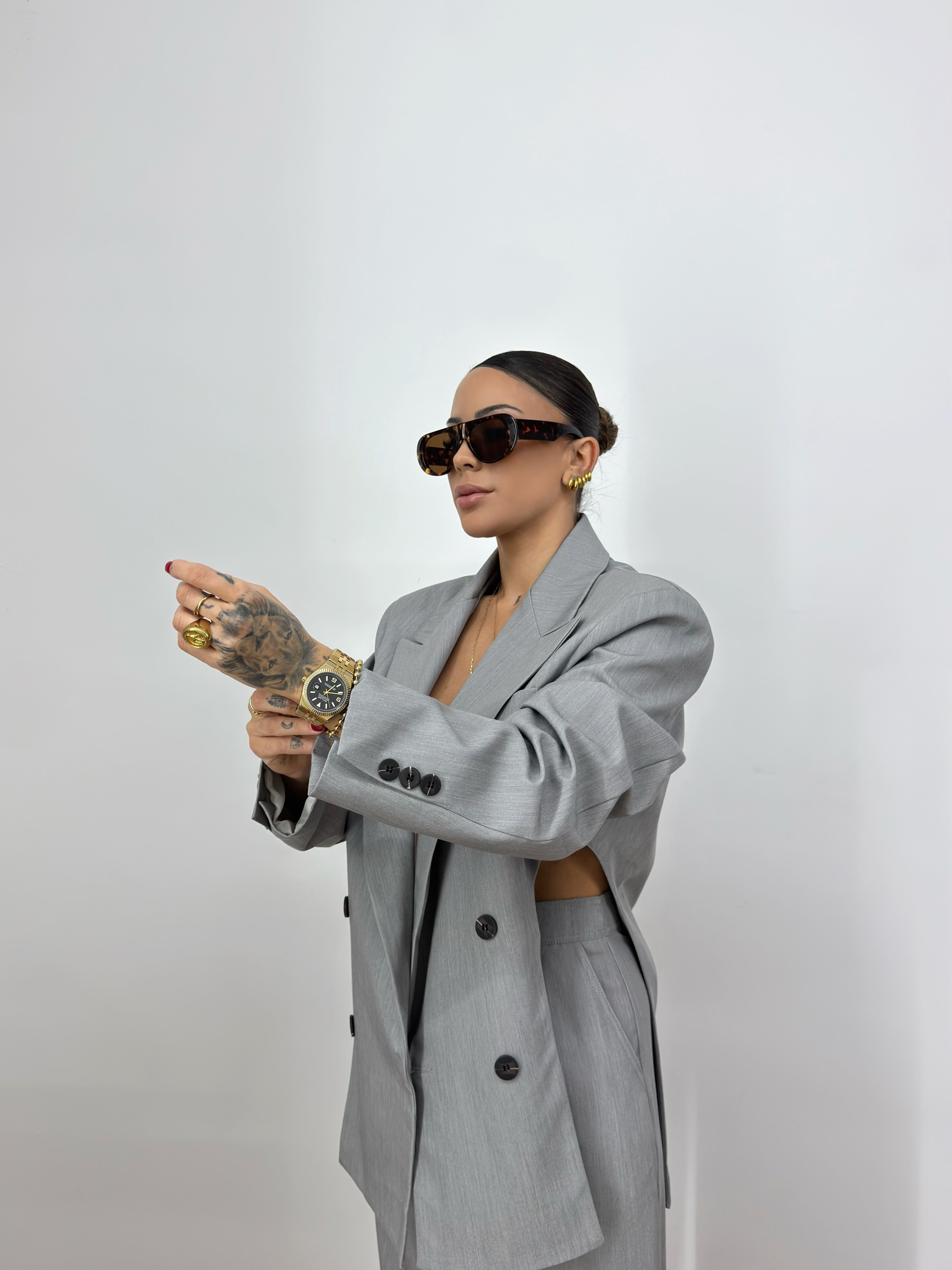 BLAZER LUMIN ABERTURA GREY