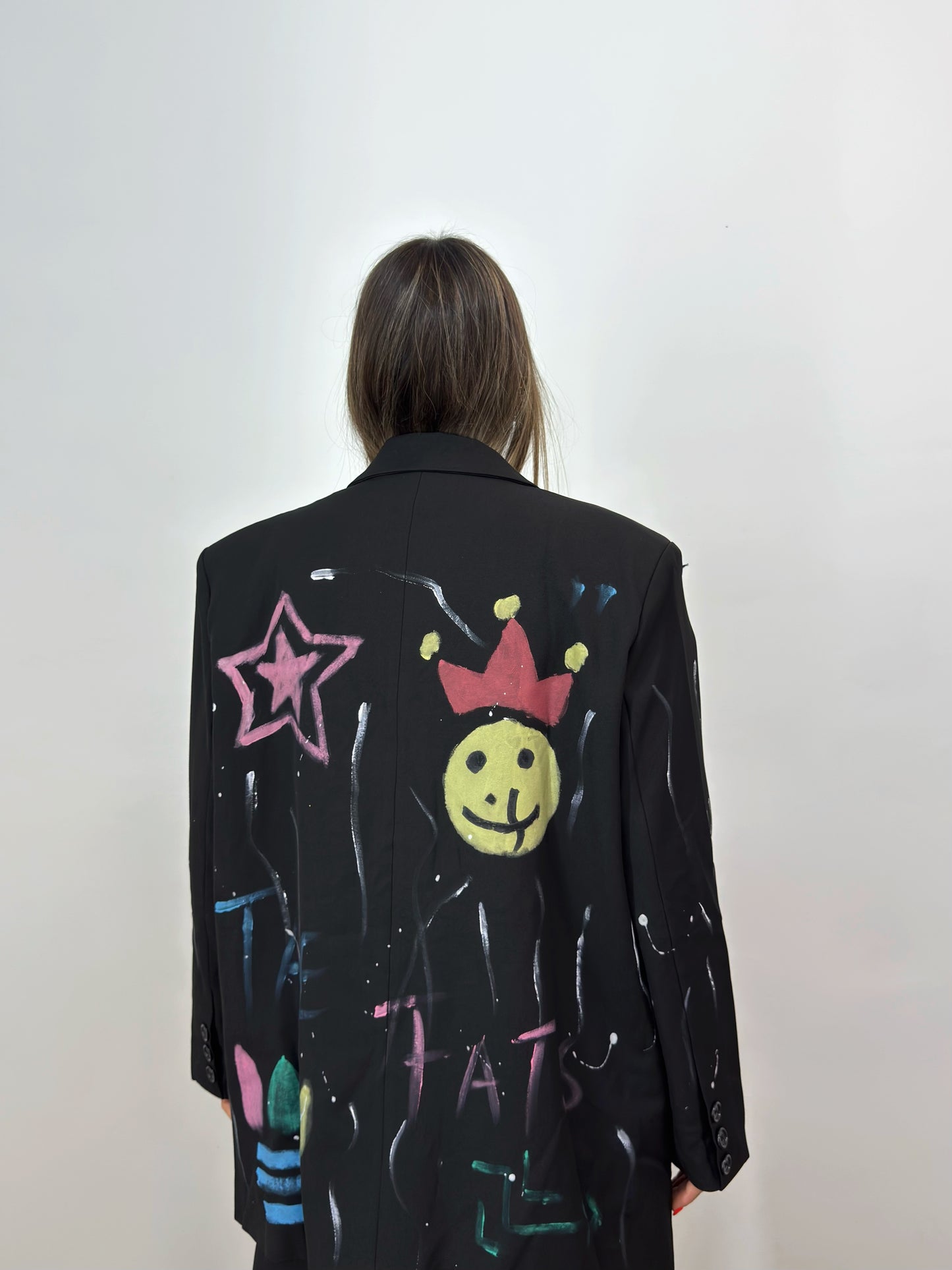 BLAZER OVER PREMIUM BLACK PEACE