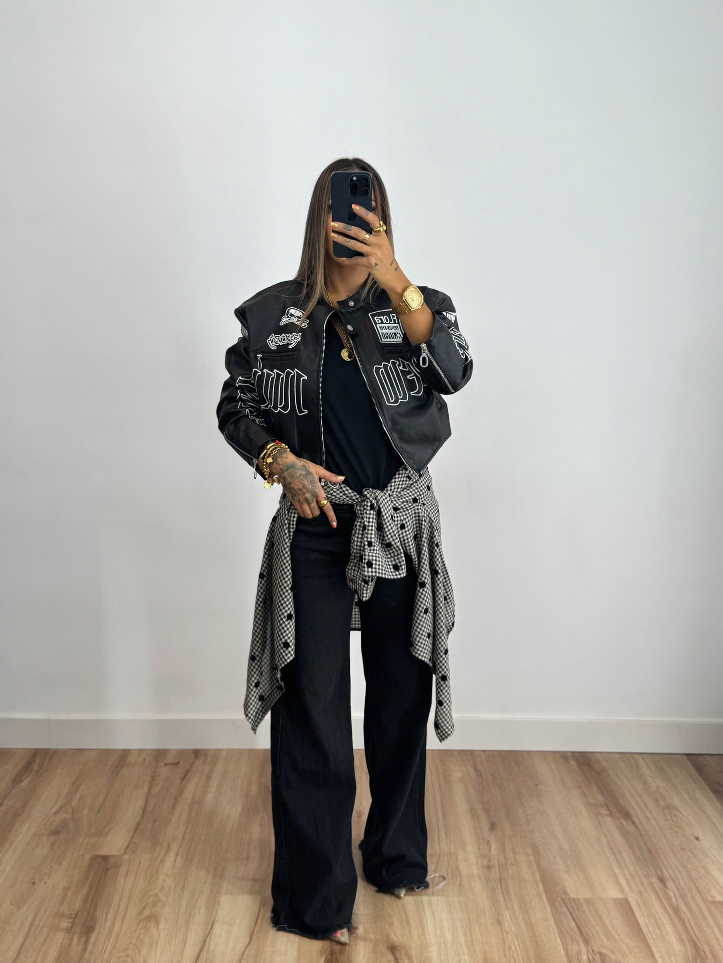 JEANS WIDE LEG BLACK DESFLEK