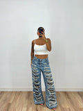 JEANS PREMIUM BROKEN CAMO
