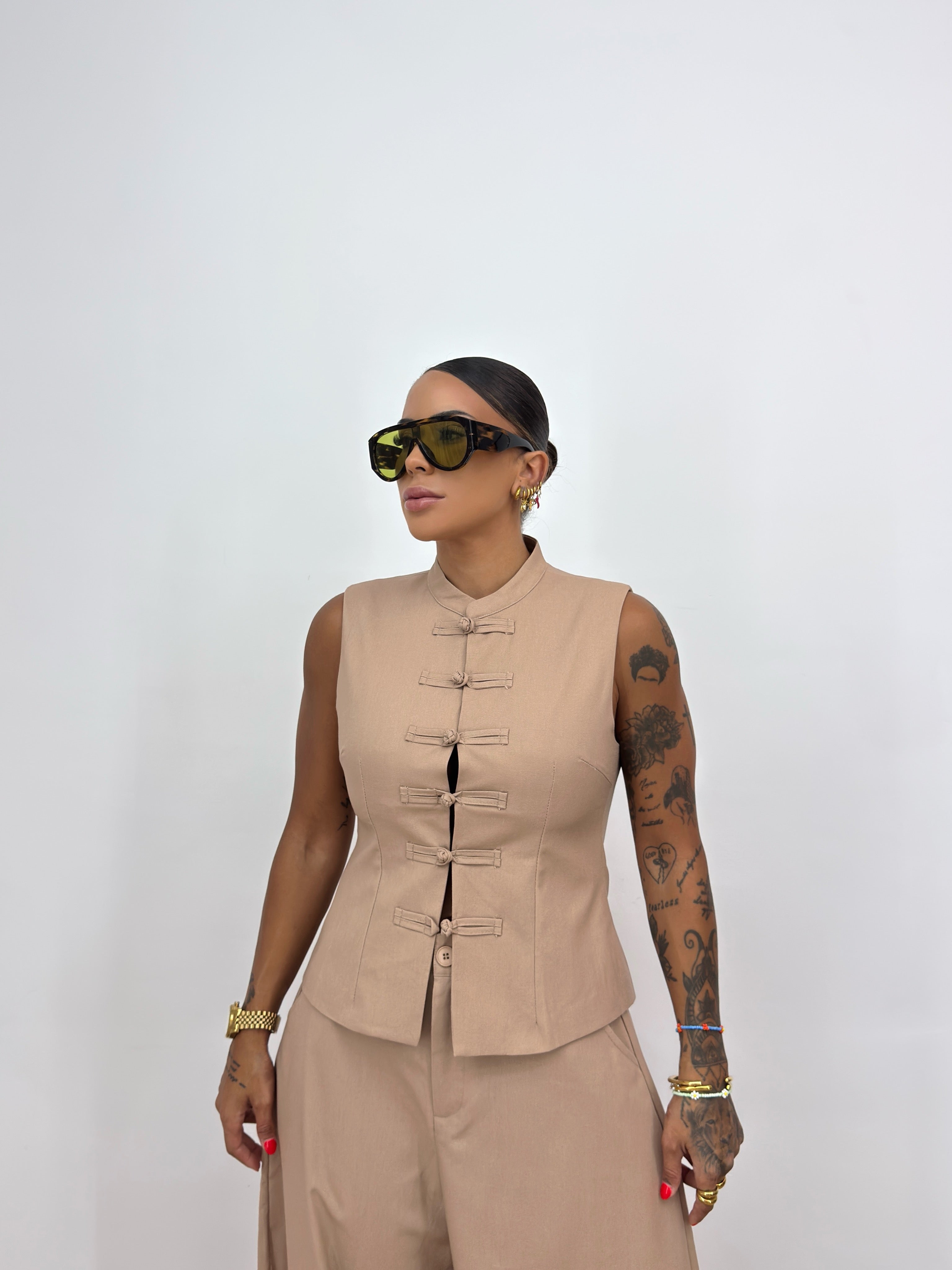TOP PREMIUM PURO LINO TAUPE
