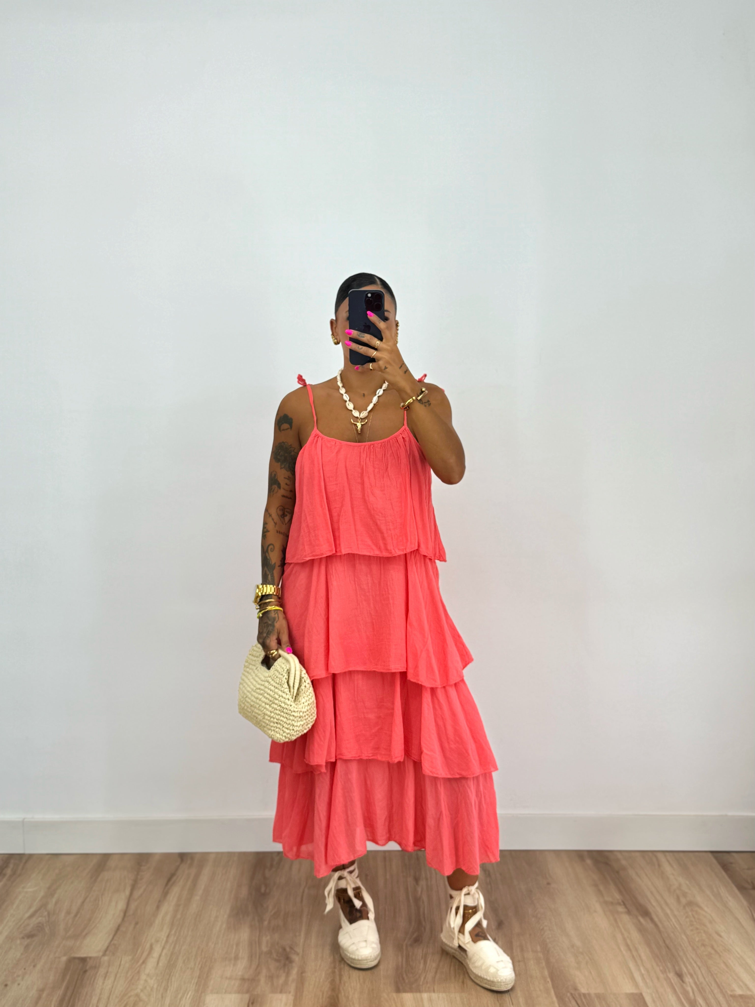 VESTIDO FORMENTERA CORAL
