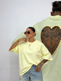 CAMISETA OVER PREMIUM BACK HEART YELL