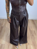 PANTALÓN PREMIUM POLI TACHAS BROWN