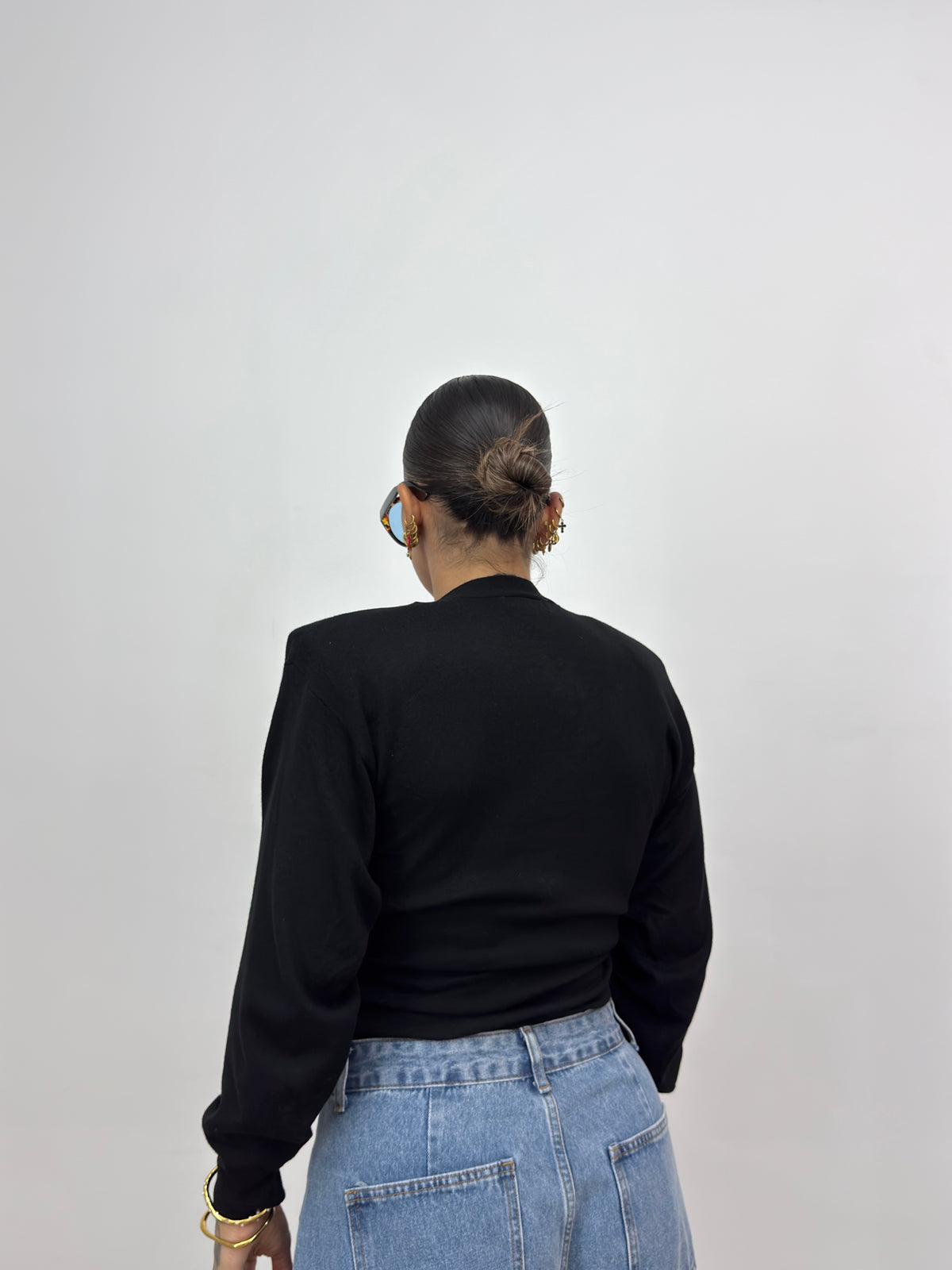 JERSEY BLACK HENLEY