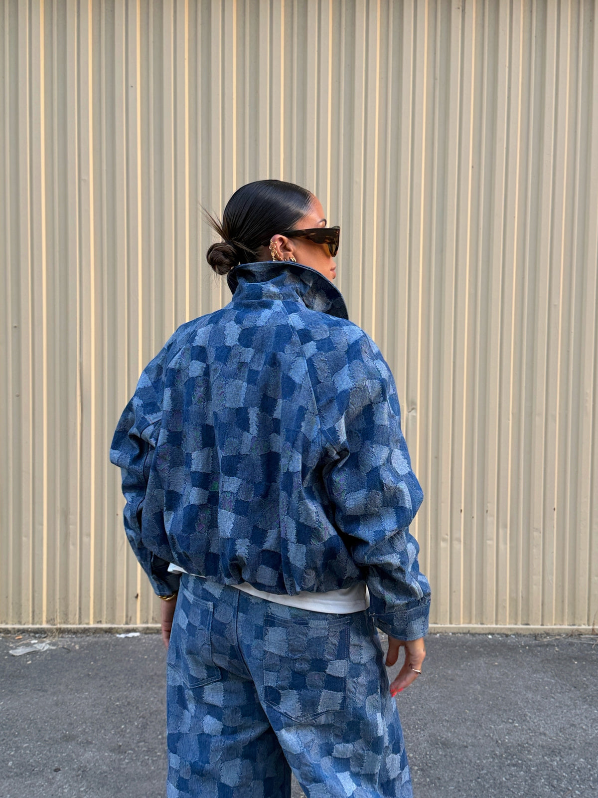 BOMBER DENIM JACQUARD LUMINA
