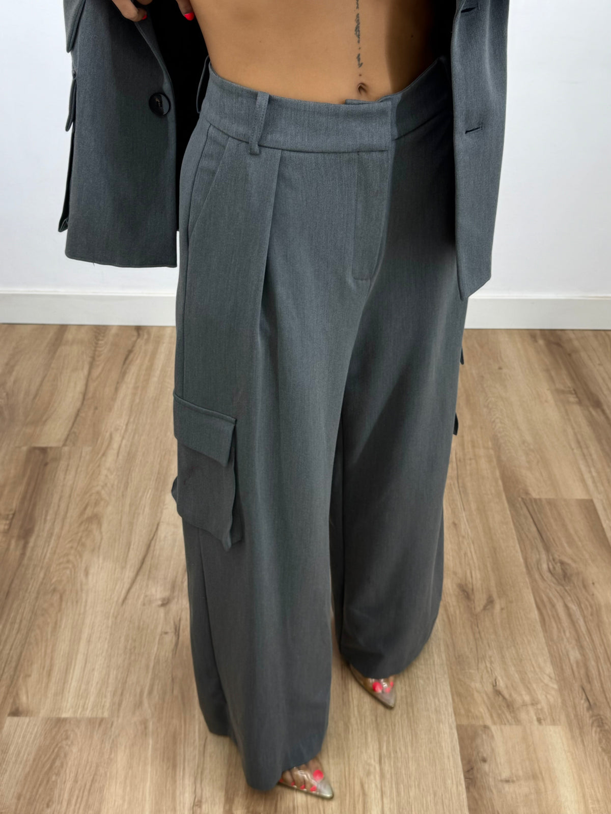 PANTALÓN CARGO GREY LUMINA