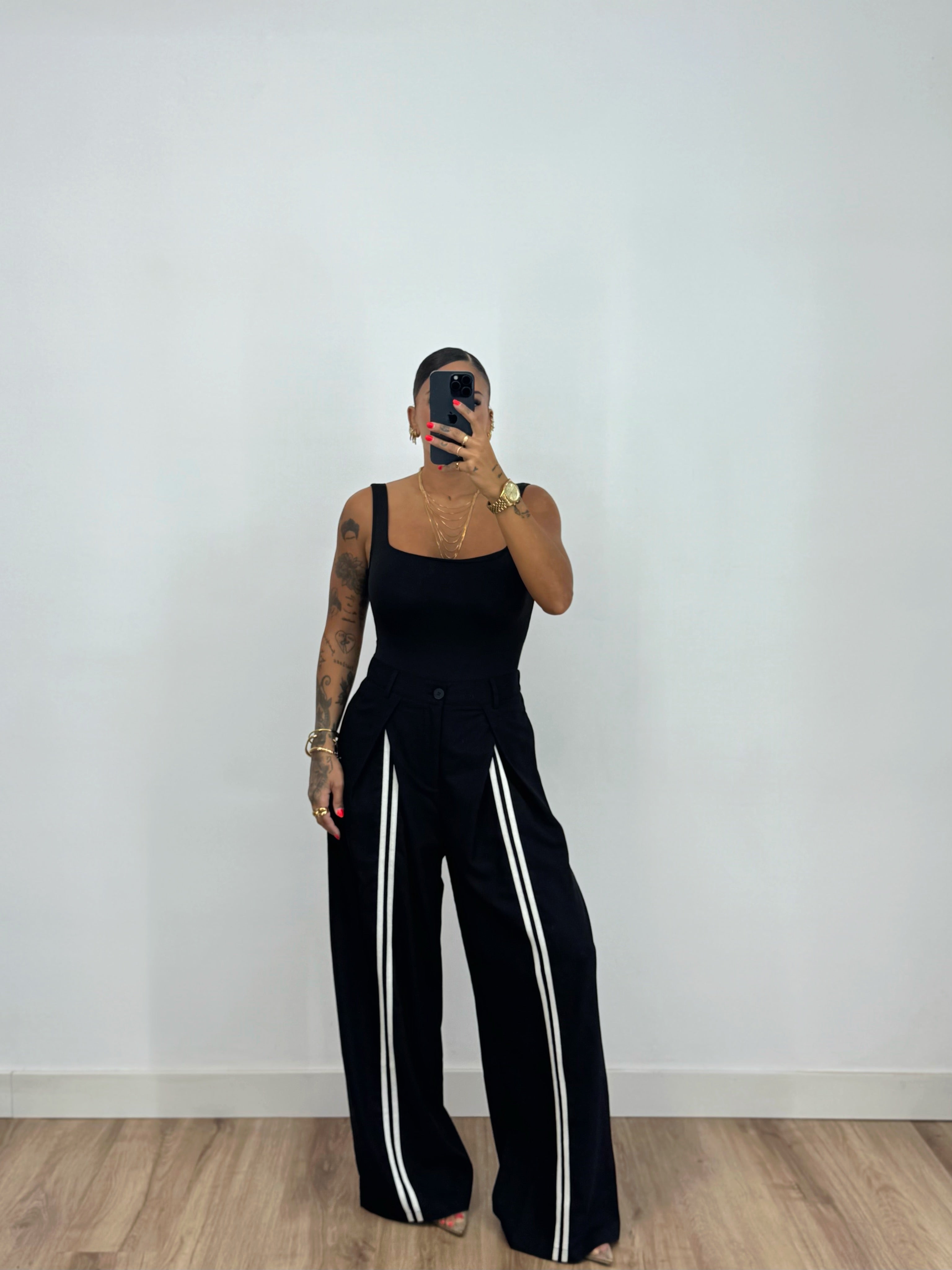 PANTALÓN PREMIUM PURO LINO ADD BLACK