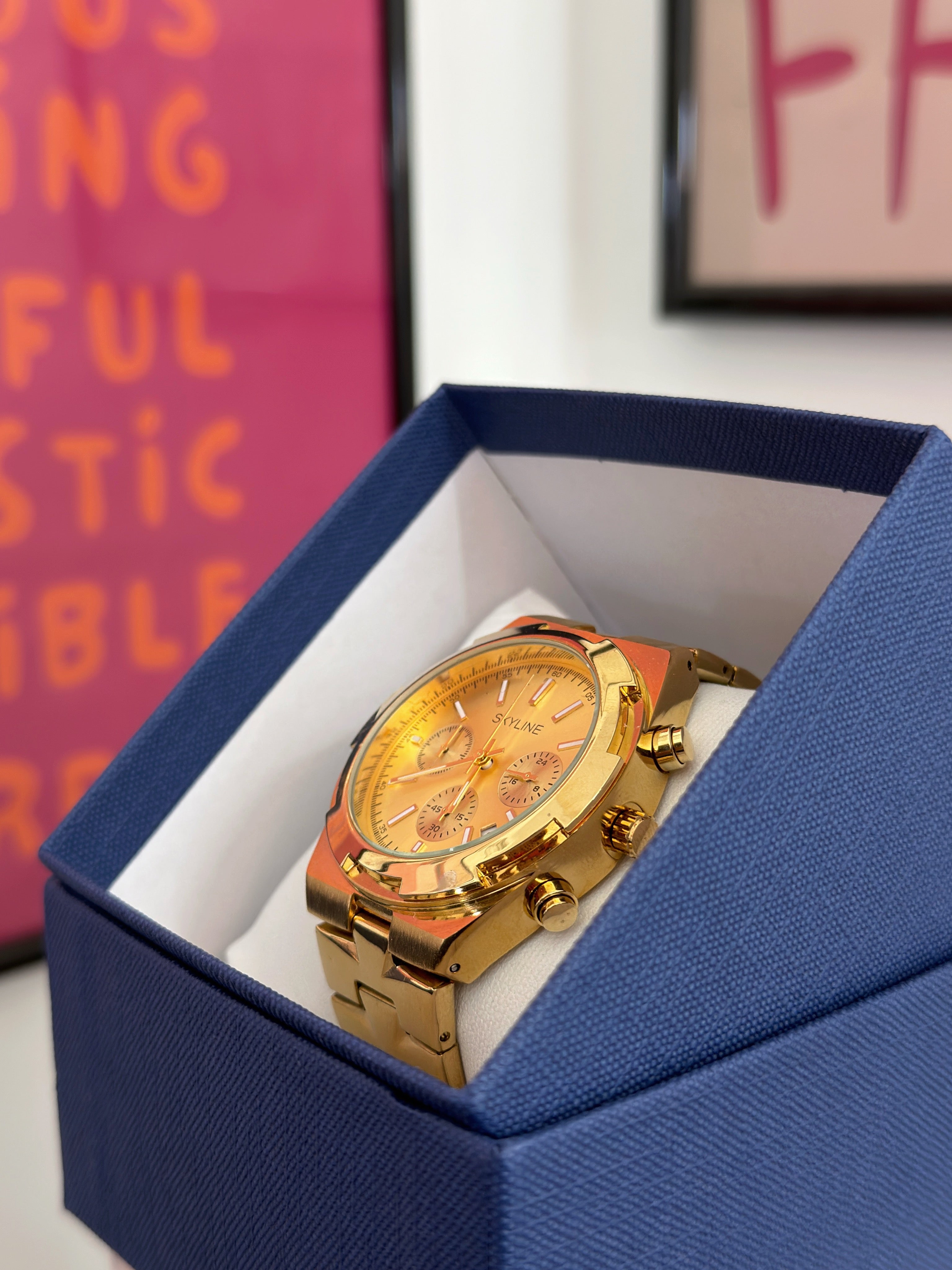 RELOJ UNISEX SKYLINE | GOLD