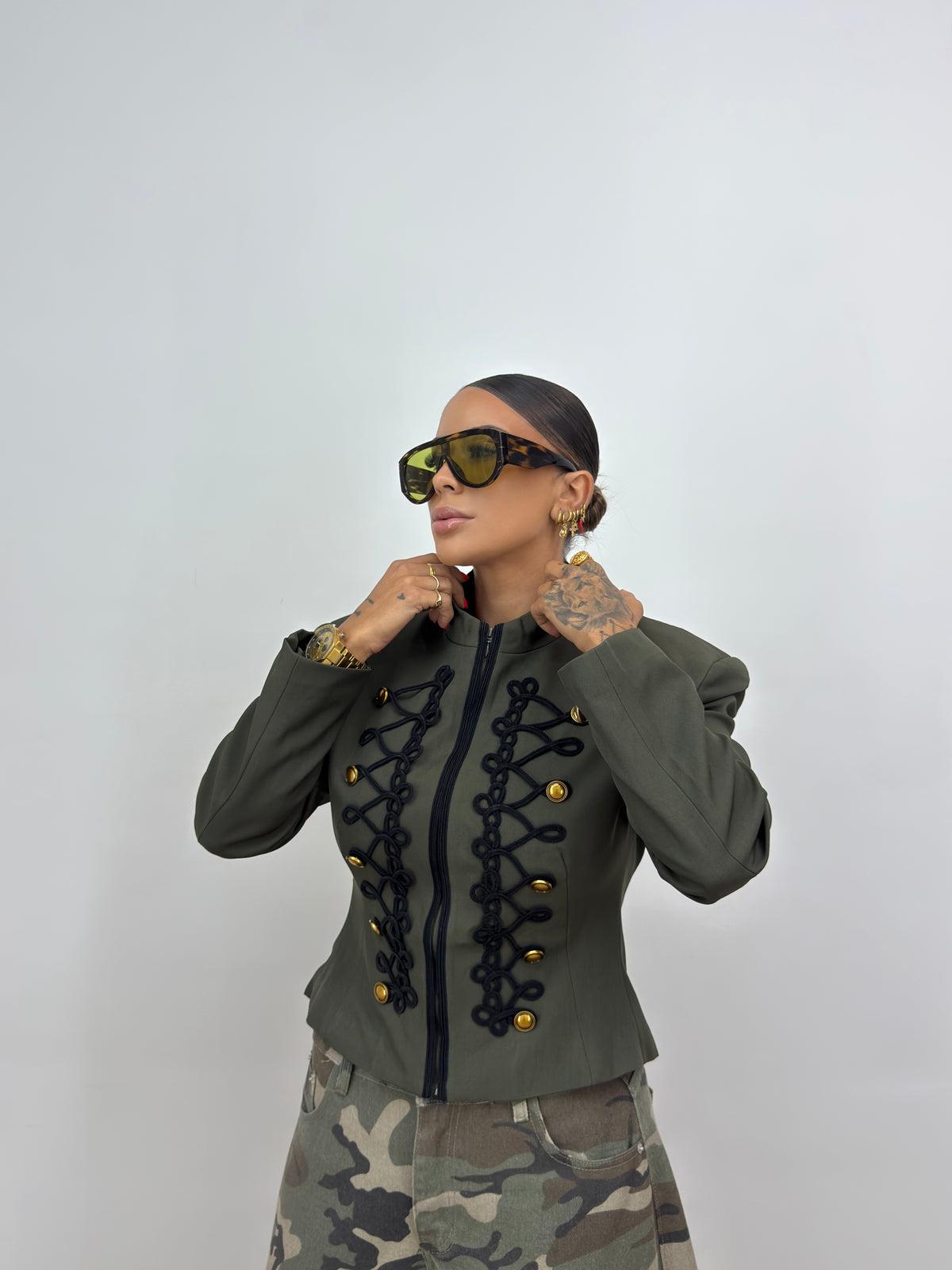 CHAQUETA PREMIUM NAPOLEÓN GREEN ARMY